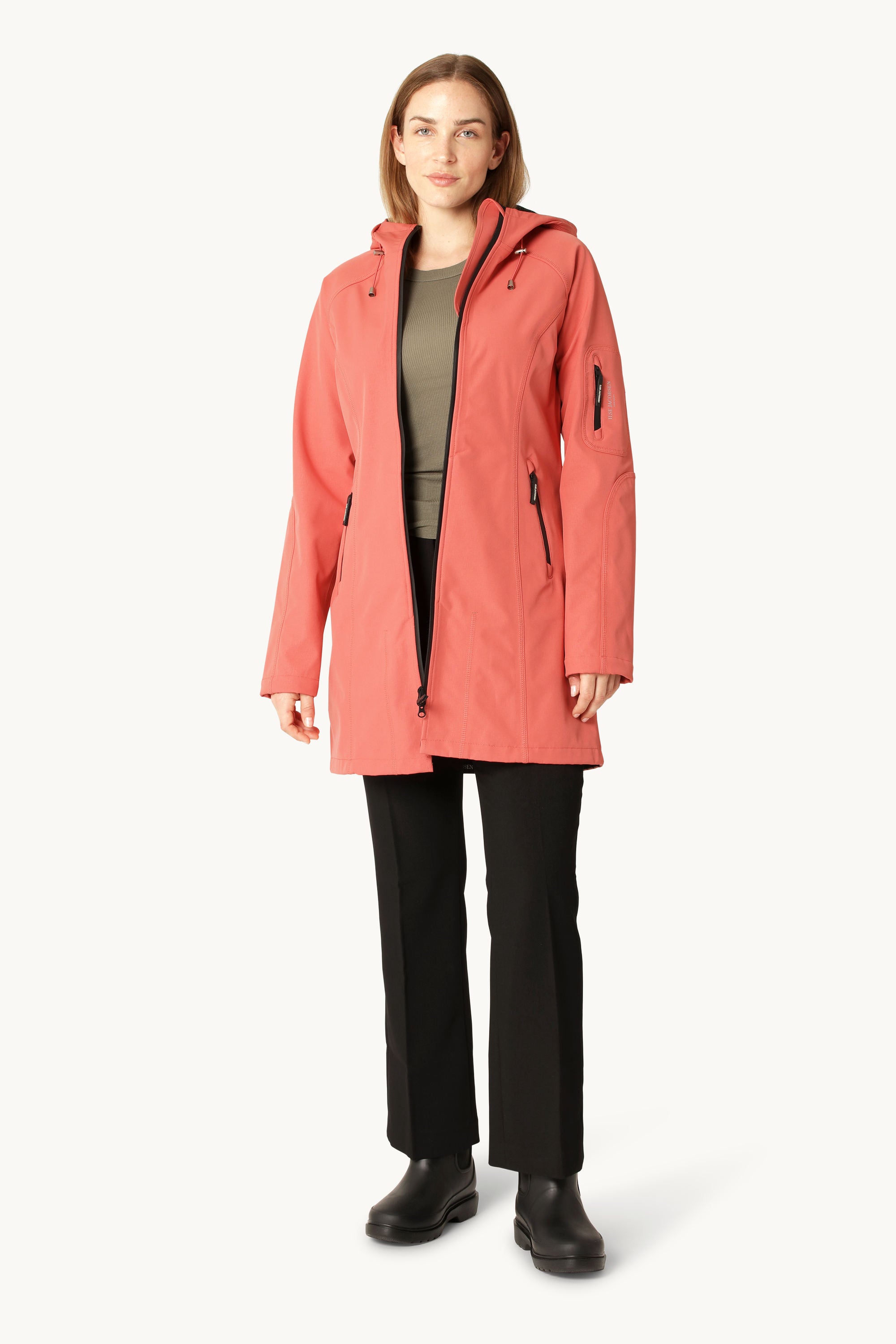 Softshell Regenmantel - Spiced Coral