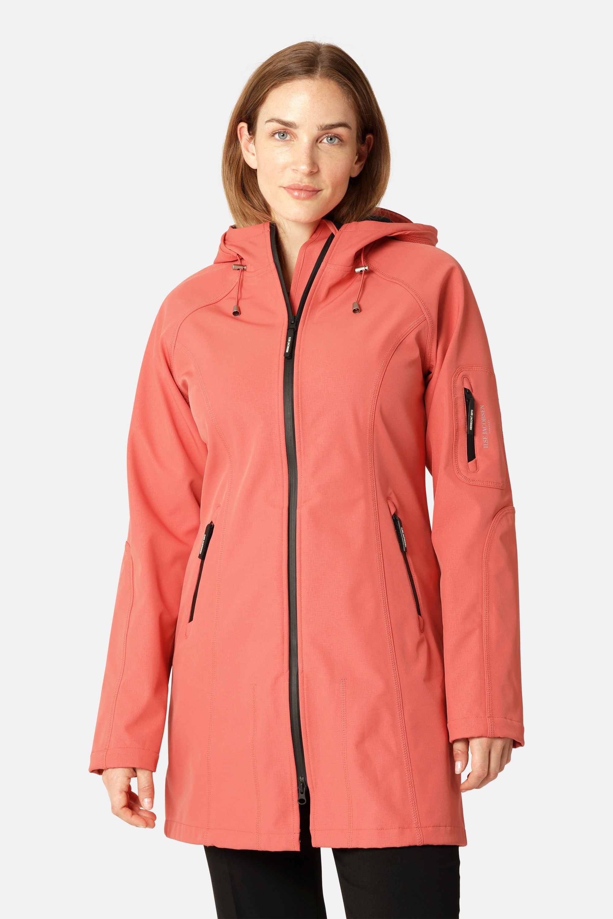 Softshell Regenmantel - Spiced Coral
