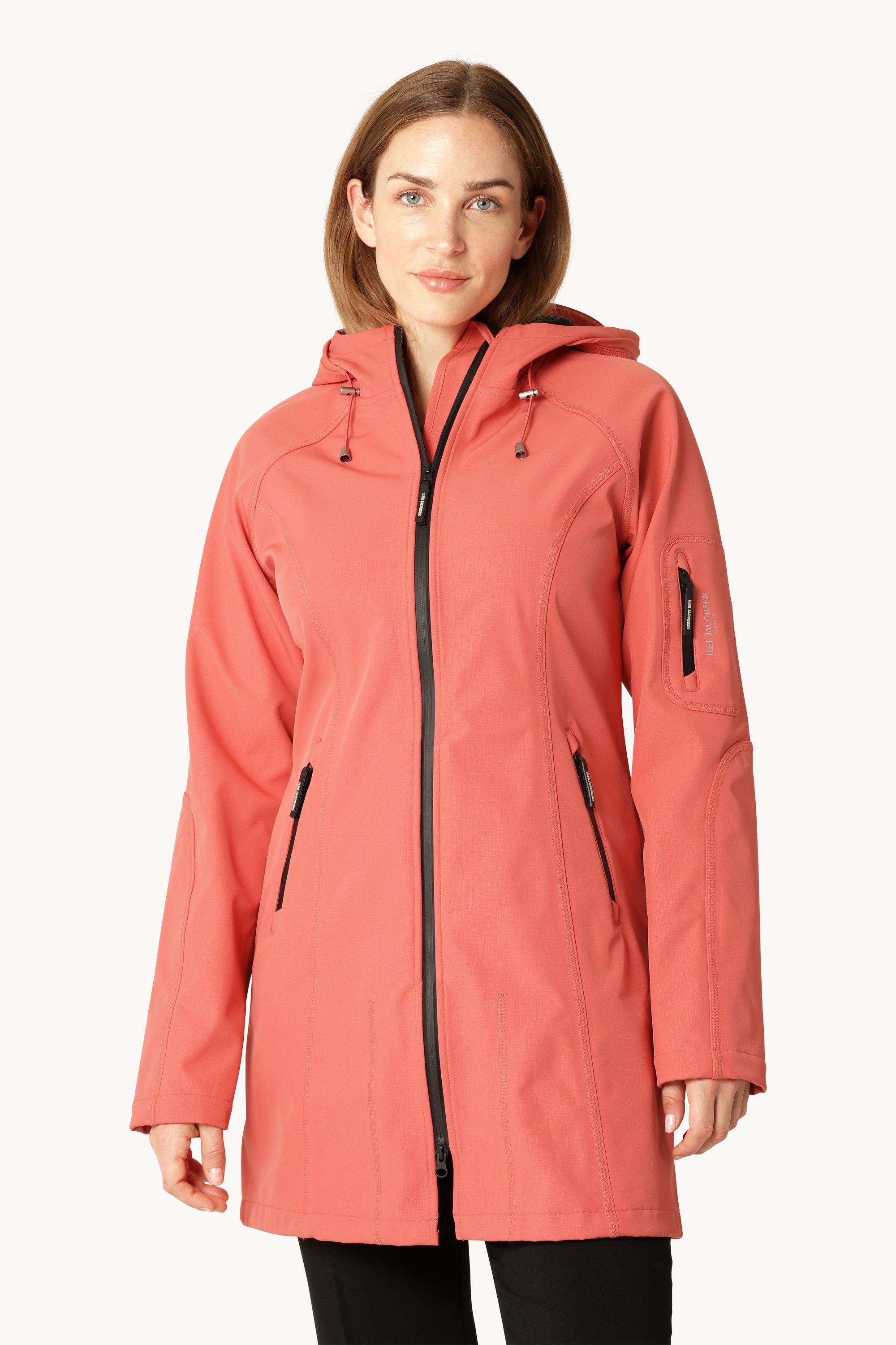 Softshell Regenmantel - Spiced Coral