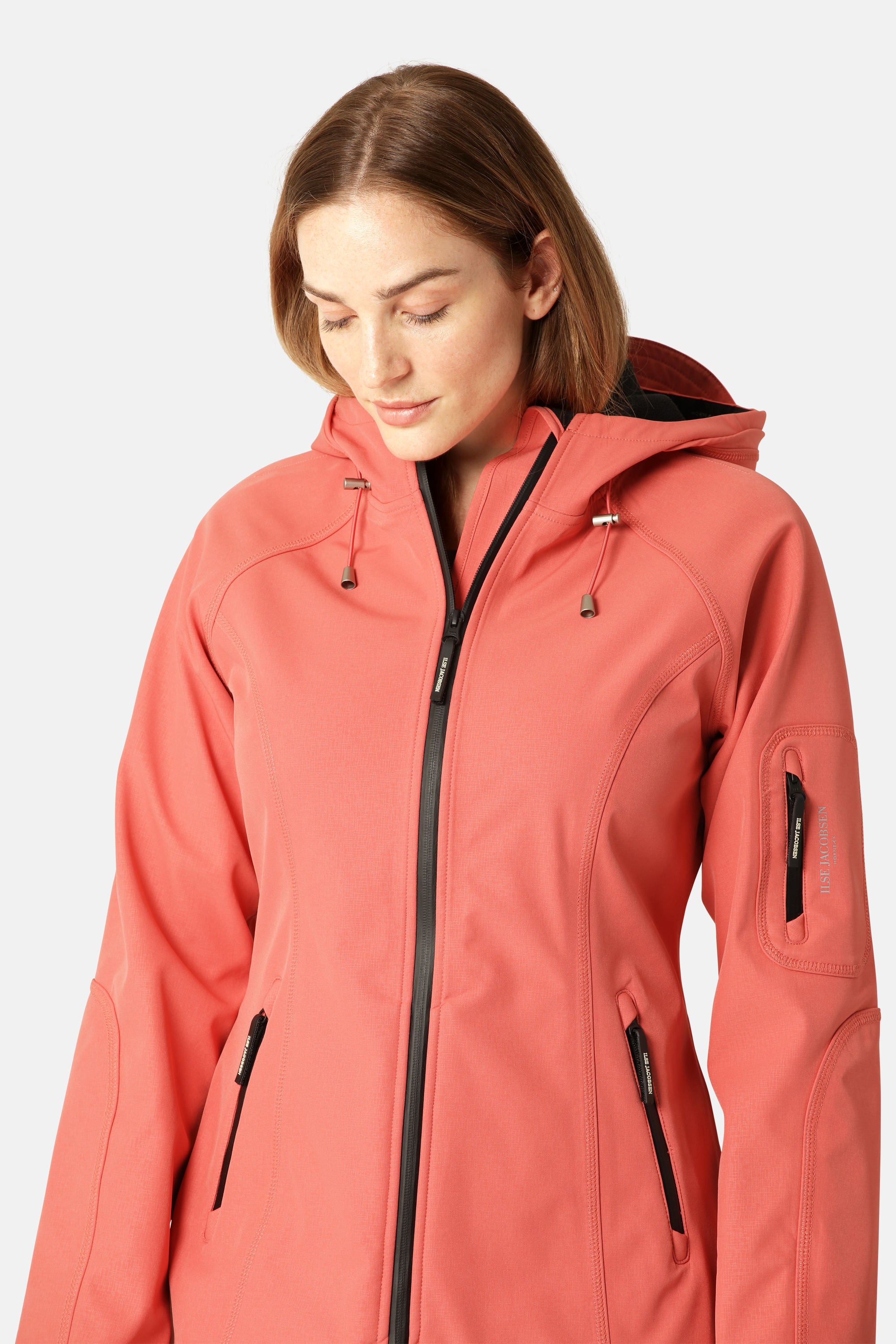 Softshell Regenmantel - Spiced Coral