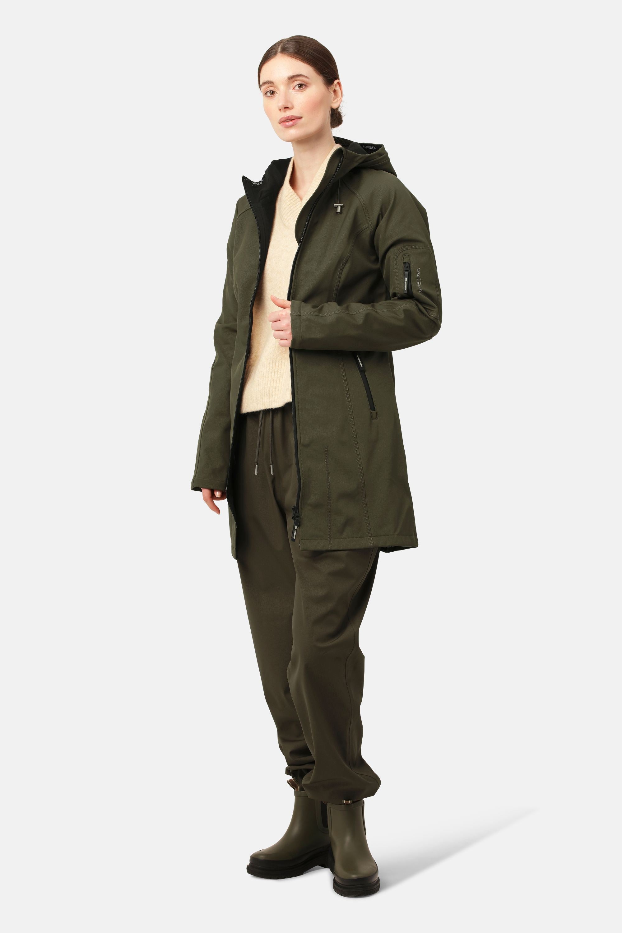 Softshell Regenmantel - Army