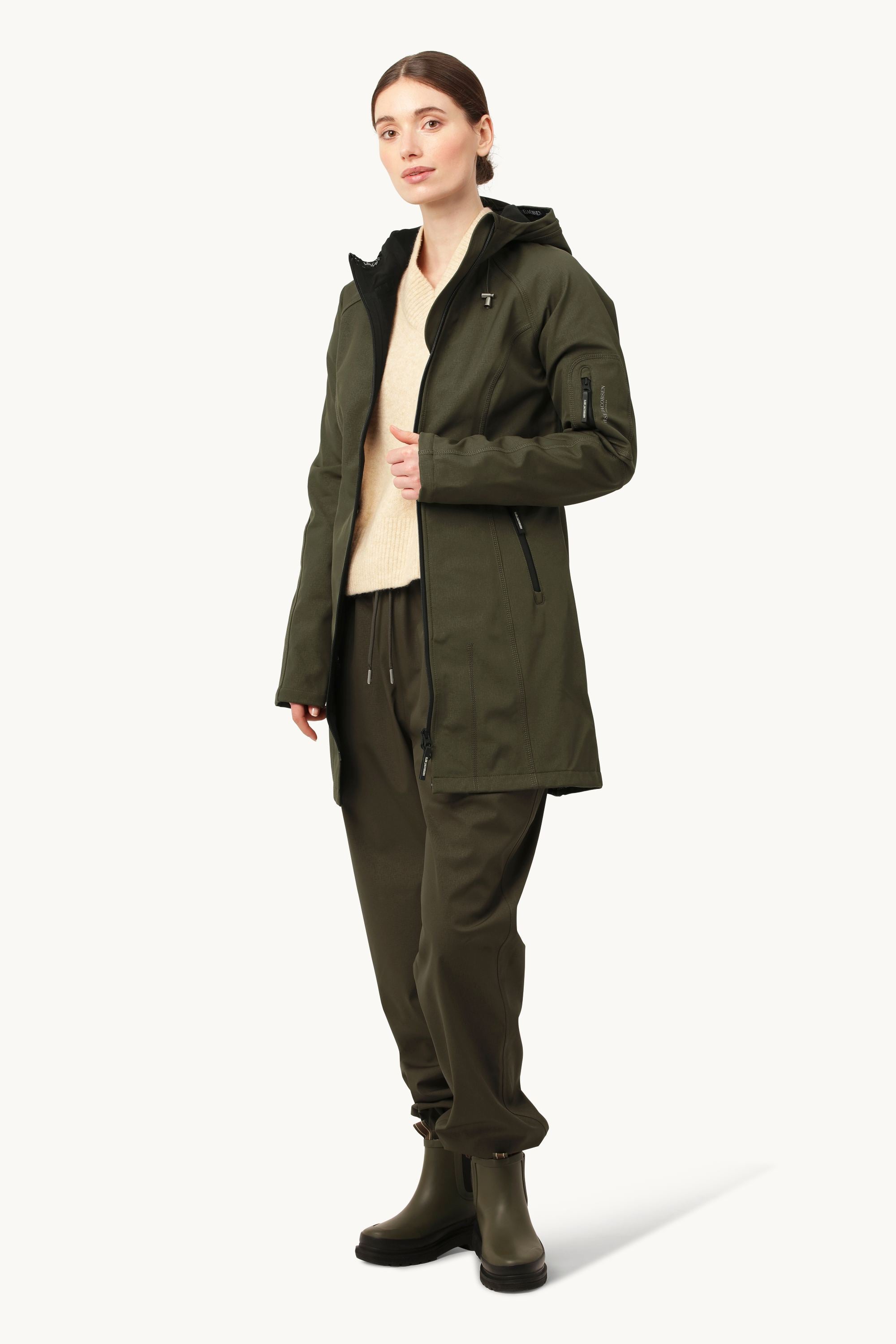 Softshell Regenmantel - Army