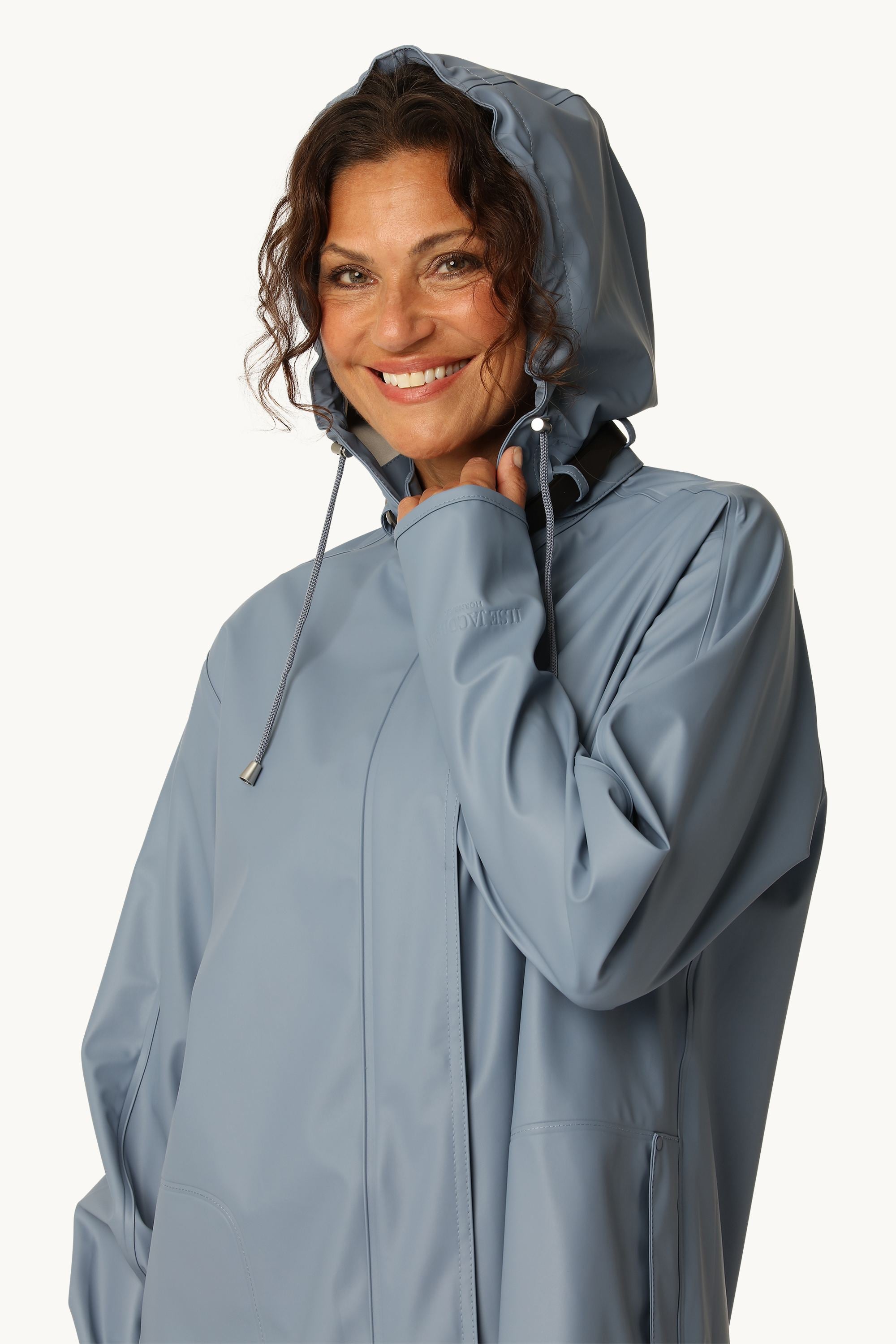Leichter Regenmantel - Grey Blue