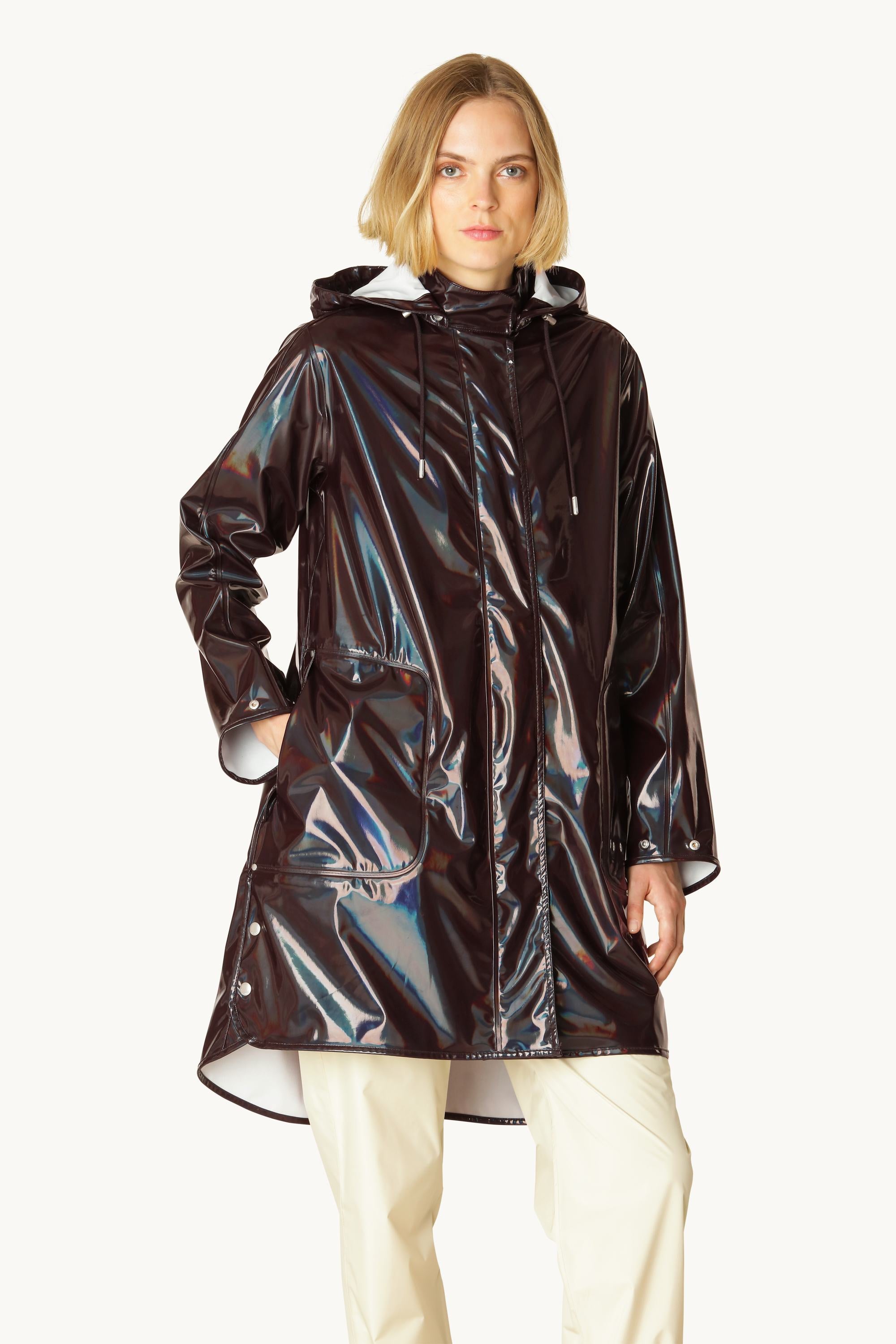 Long Raincoat - Ganache