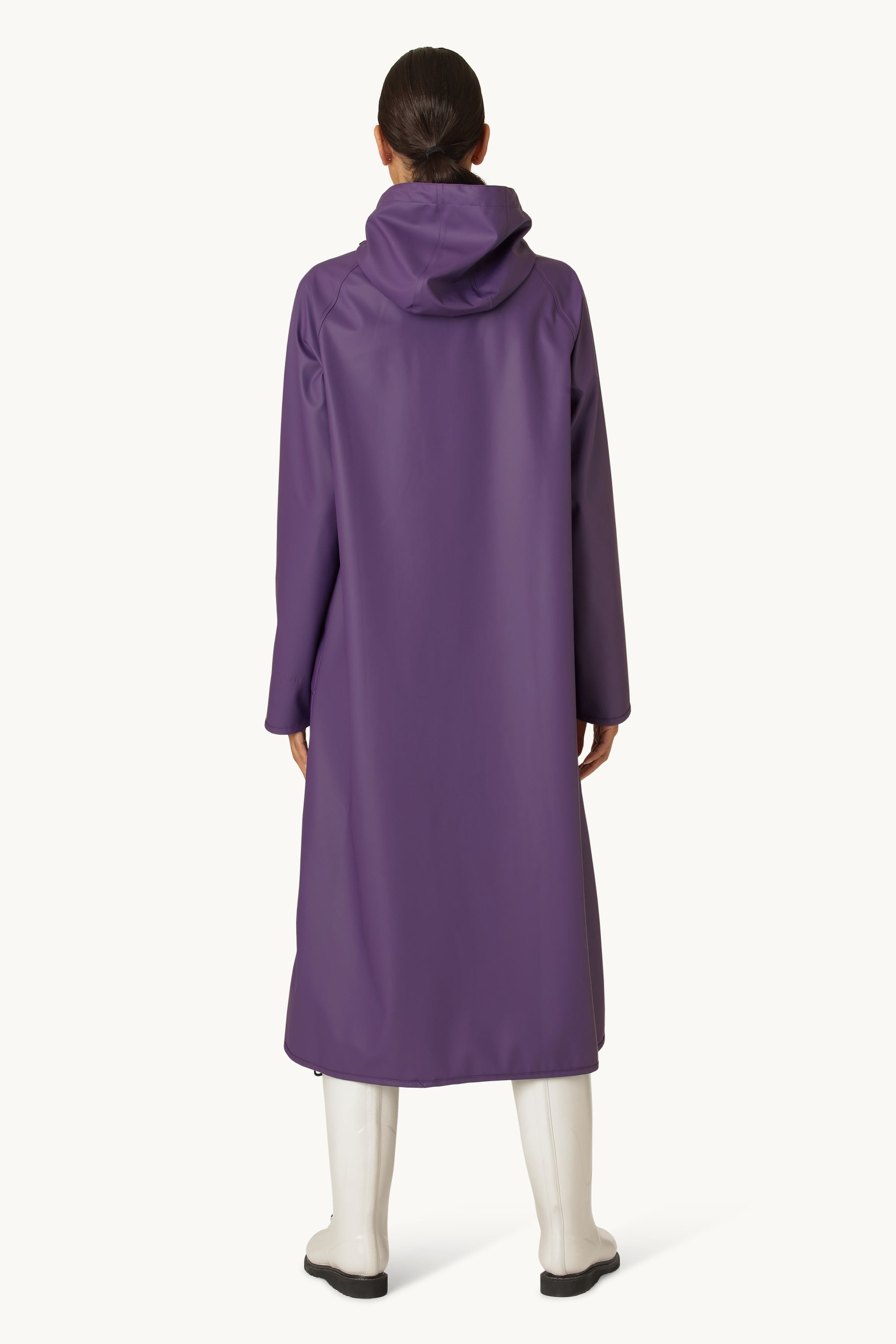 Langer Leichter Regenmantel - Purple Rain