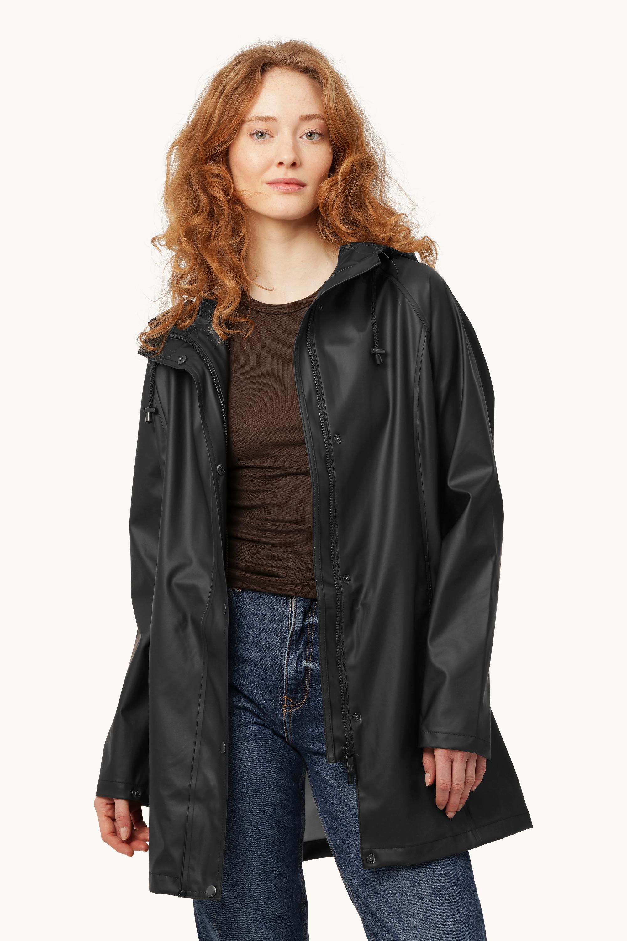 Short Raincoat - Black