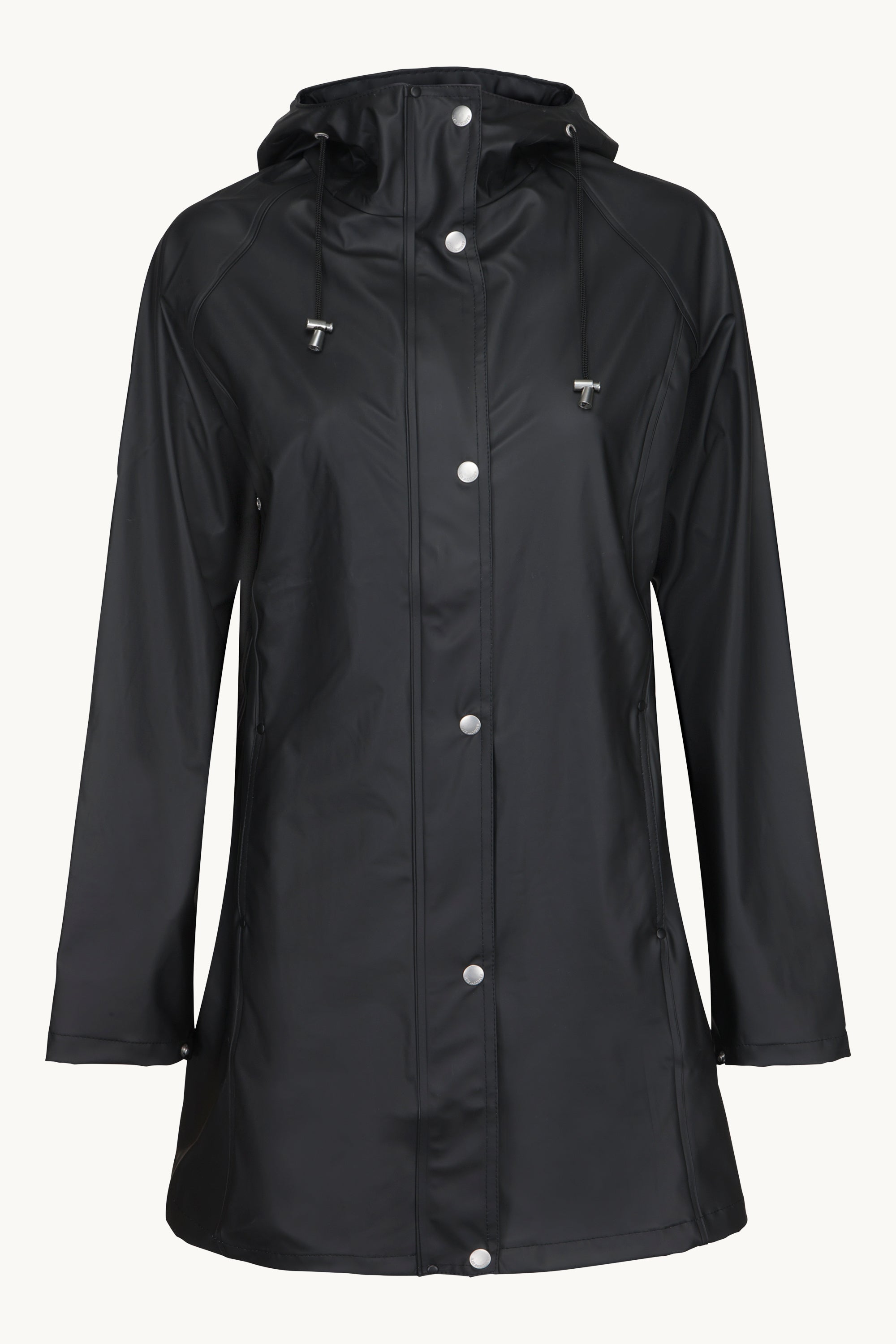 Short Raincoat - Black