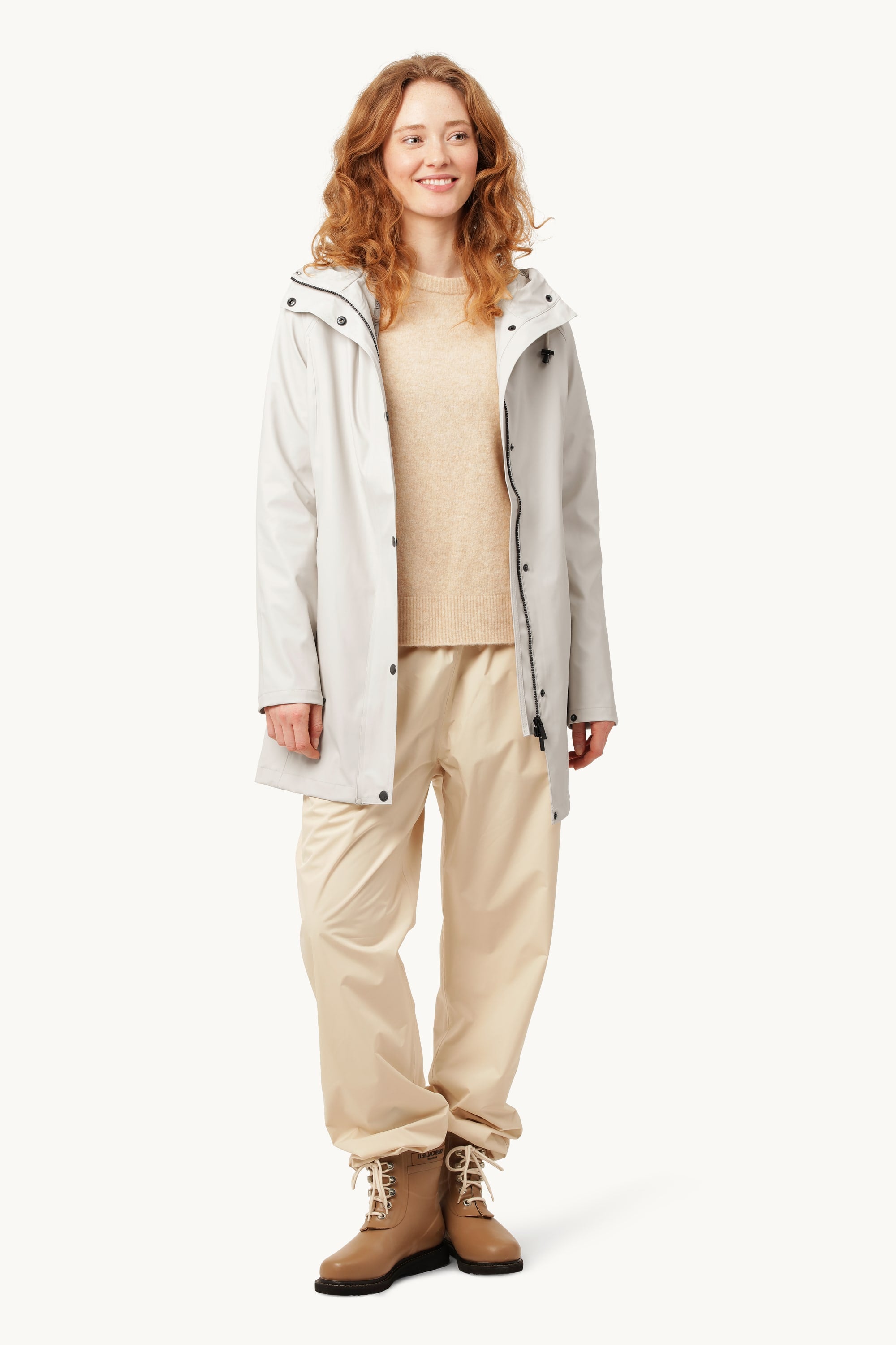 Short Raincoat - Milk Creme