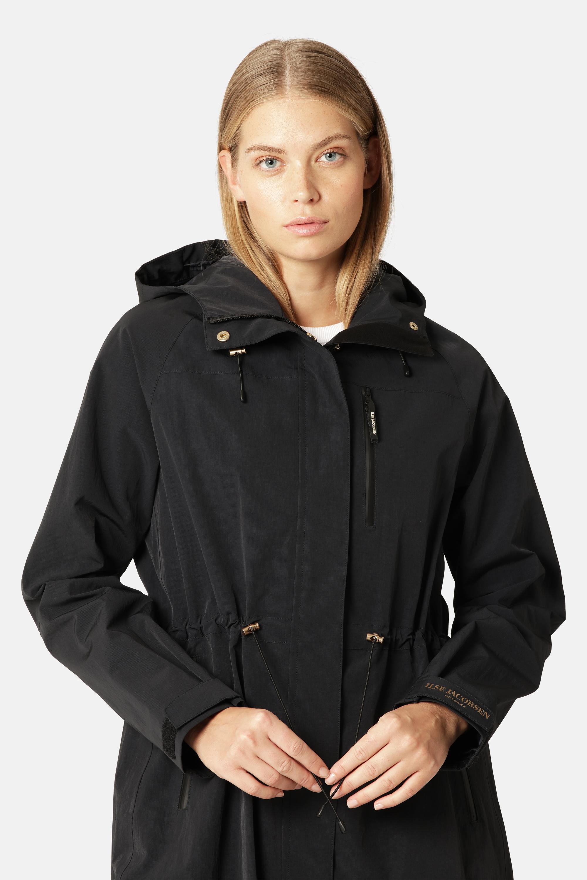 Technischer Langer Regenmantel - Dark Indigo