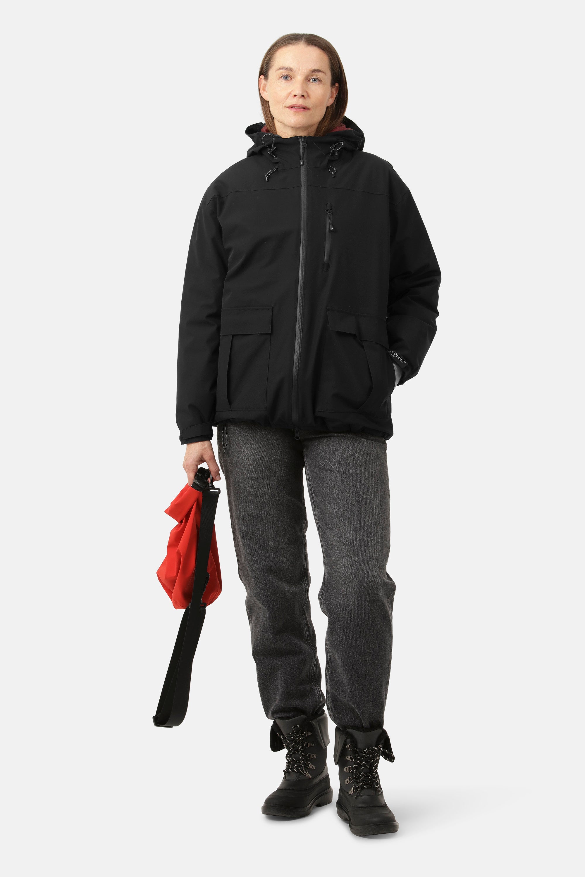 Black raincoat jacket online