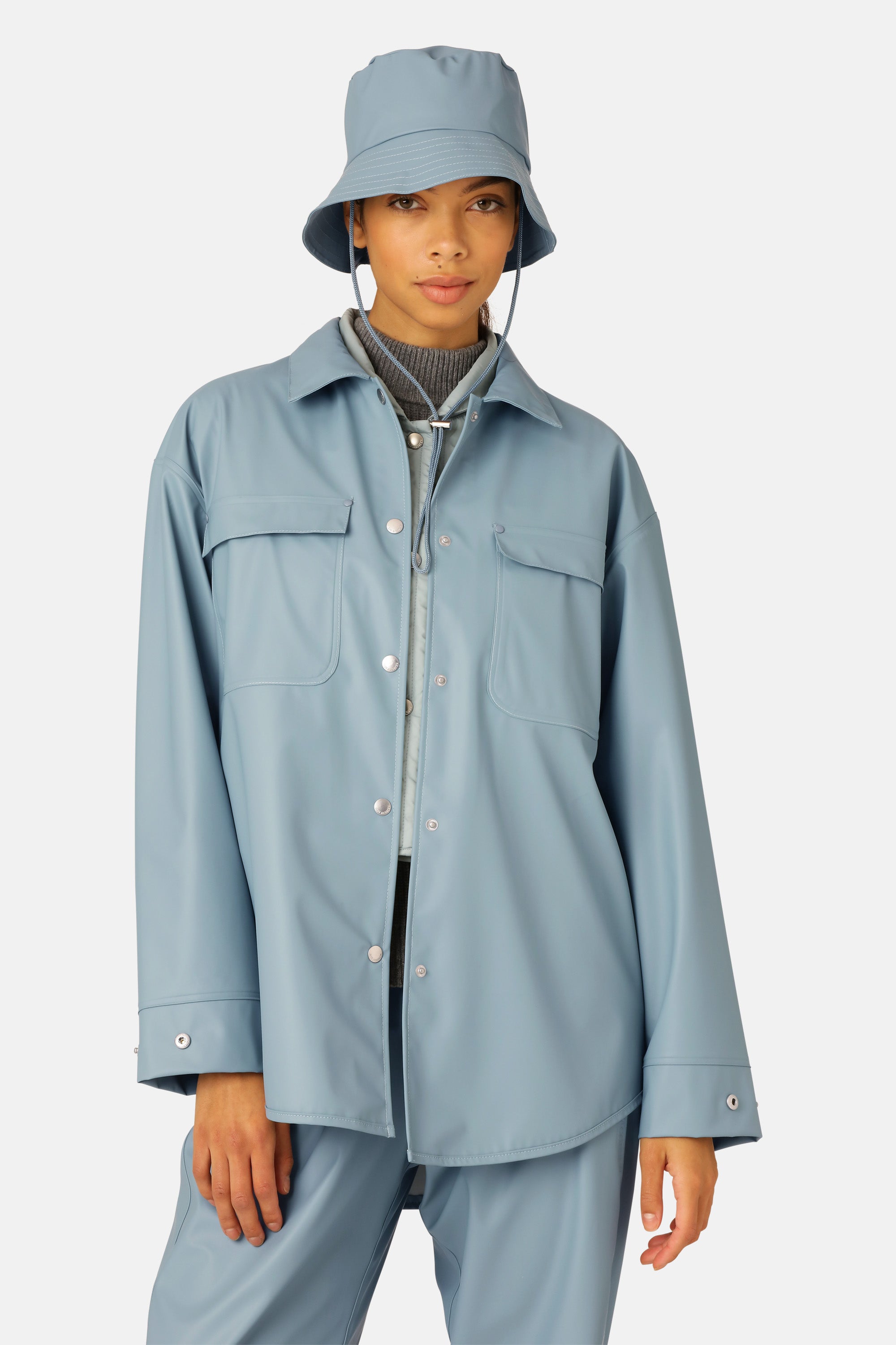 Ilse Jacobsen Hornbæk Rain Regenhut Hat 698 Blue Cloud