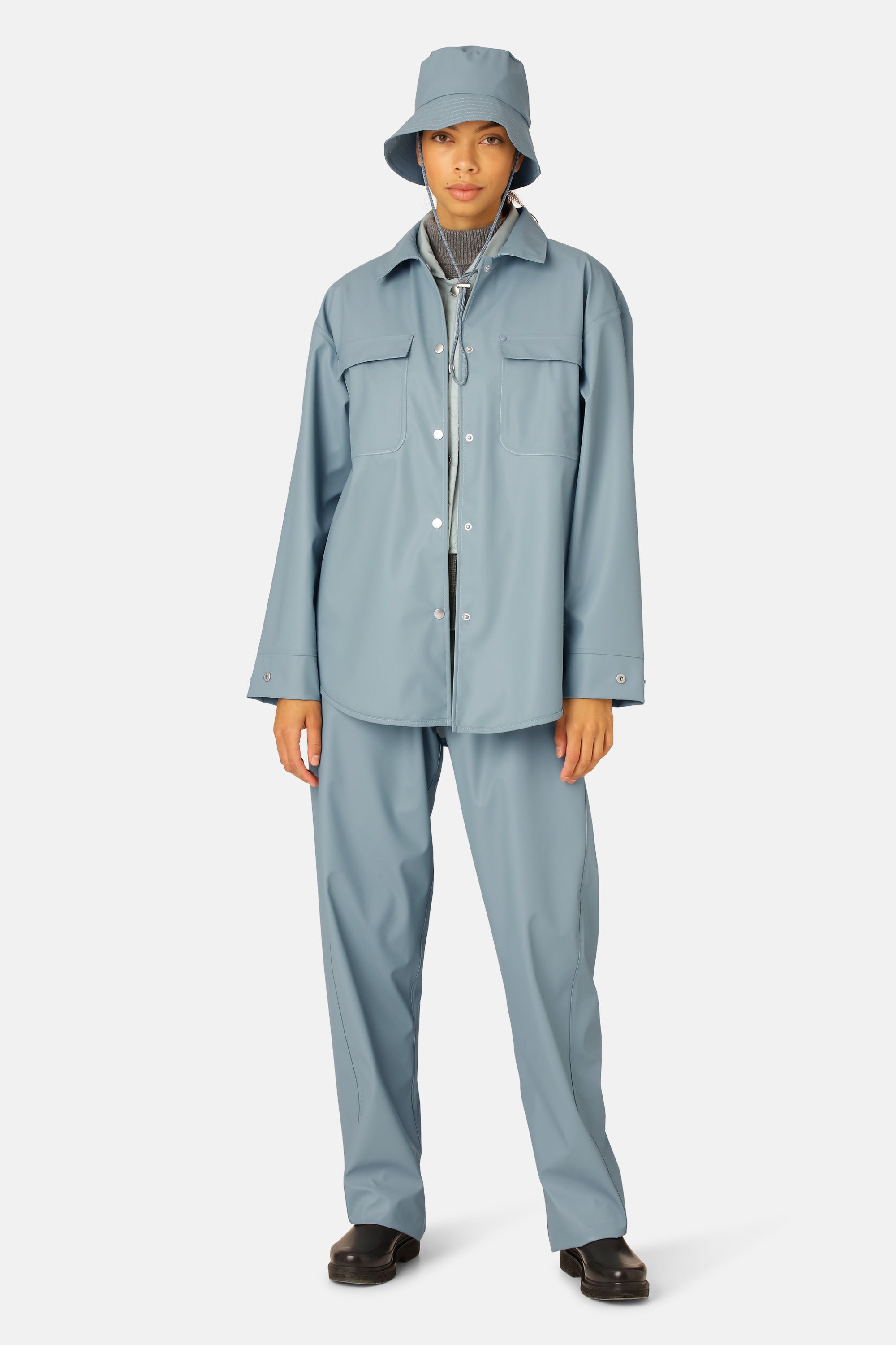 Ilse Jacobsen Hornbæk Rain Regenhut Hat 698 Blue Cloud