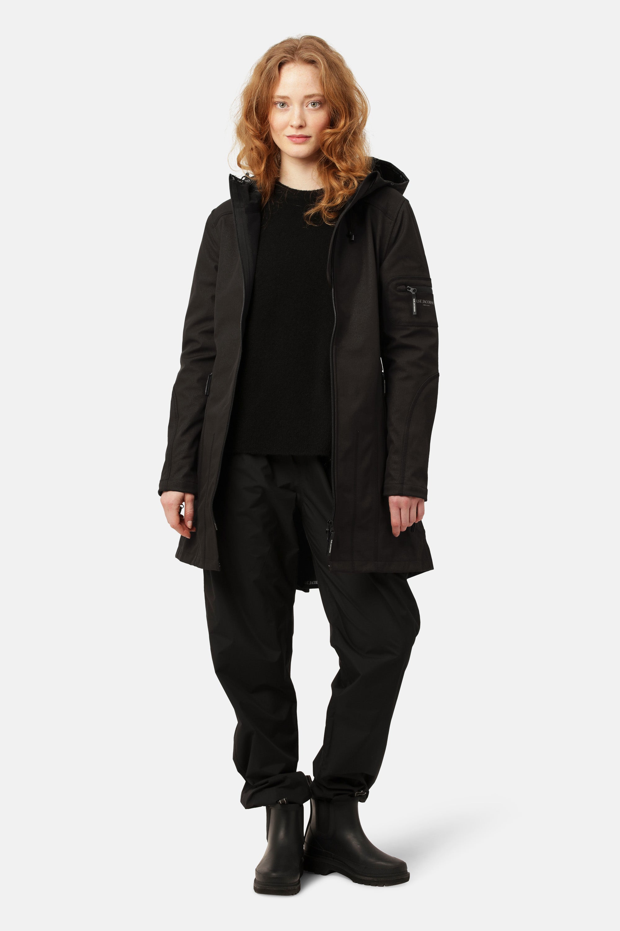 Ilse Jacobsen Hornbæk Rain Regenmantel Raincoat 001 Black