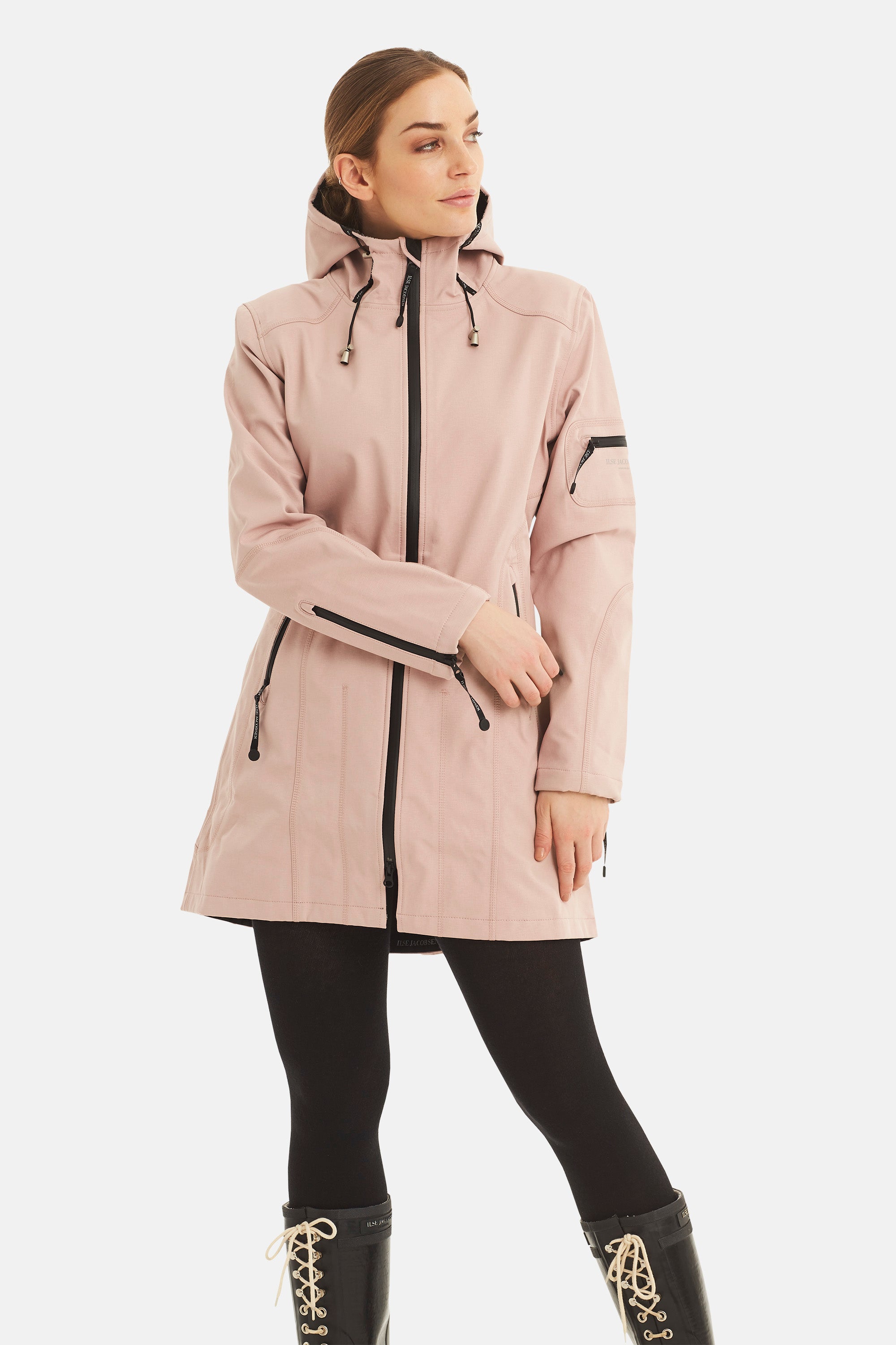 Ilse Jacobsen Hornbæk Rain Regenmantel Raincoat 378 Adobe Rose