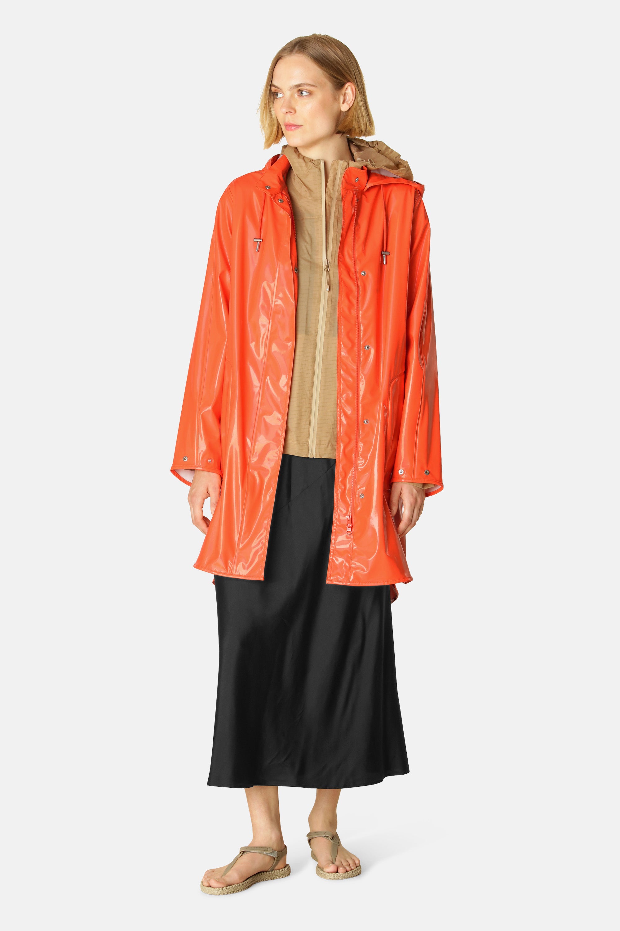 Ilse Jacobsen Hornbæk Rain Regenmantel Raincoat 349 Hot Orange