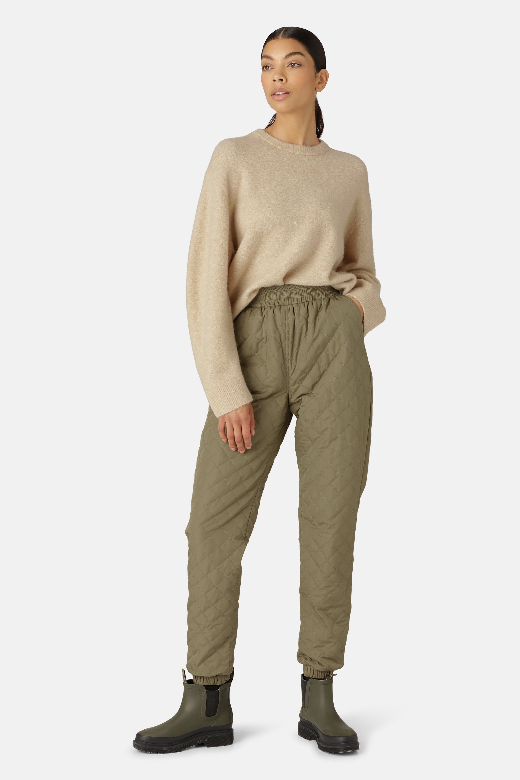 Ilse Jacobsen Hornbæk Outerwear Stepphose Trousers 457 Sage