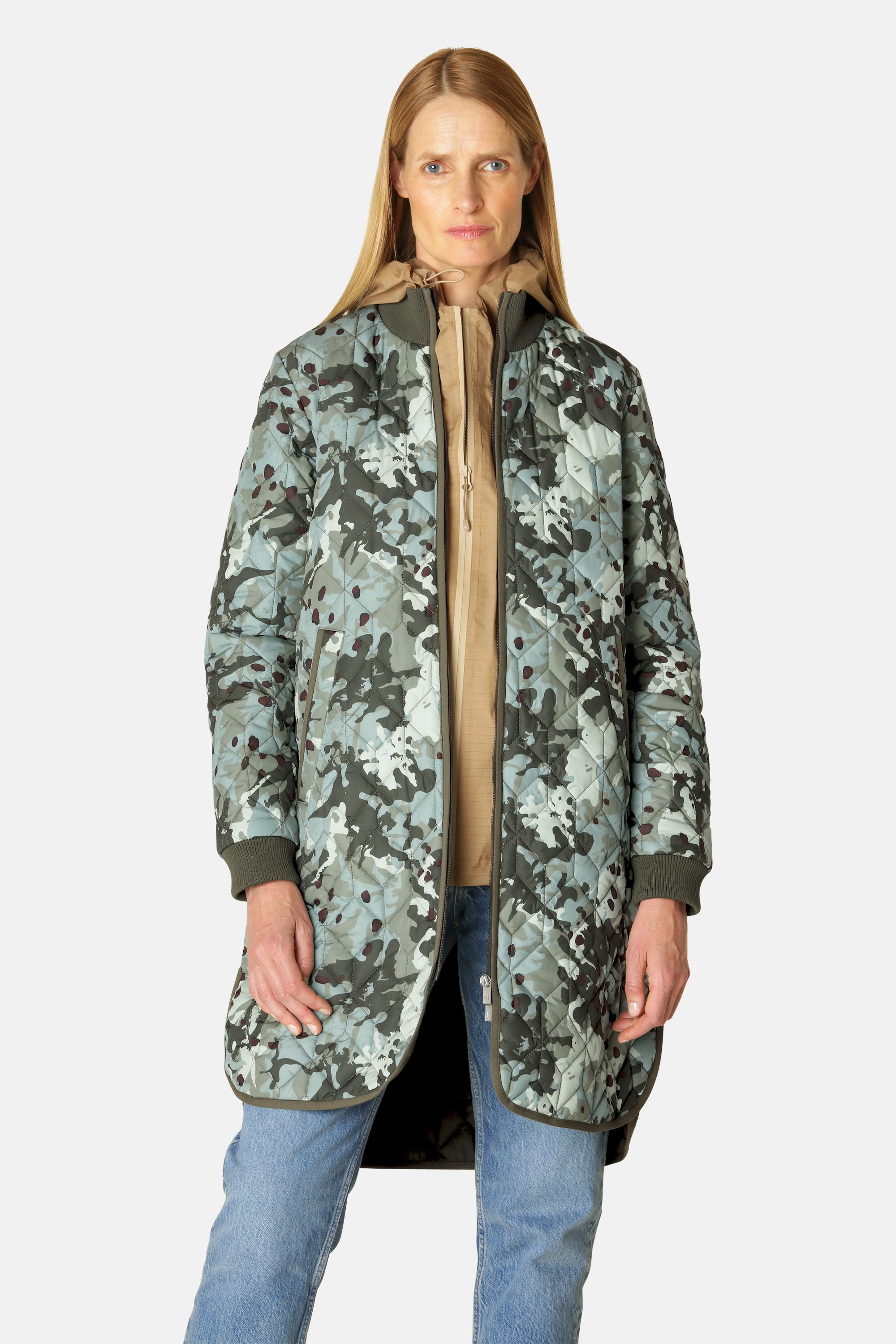 Ilse Jacobsen Hornbæk Outerwear Steppjacke Coat 497 Green Camo