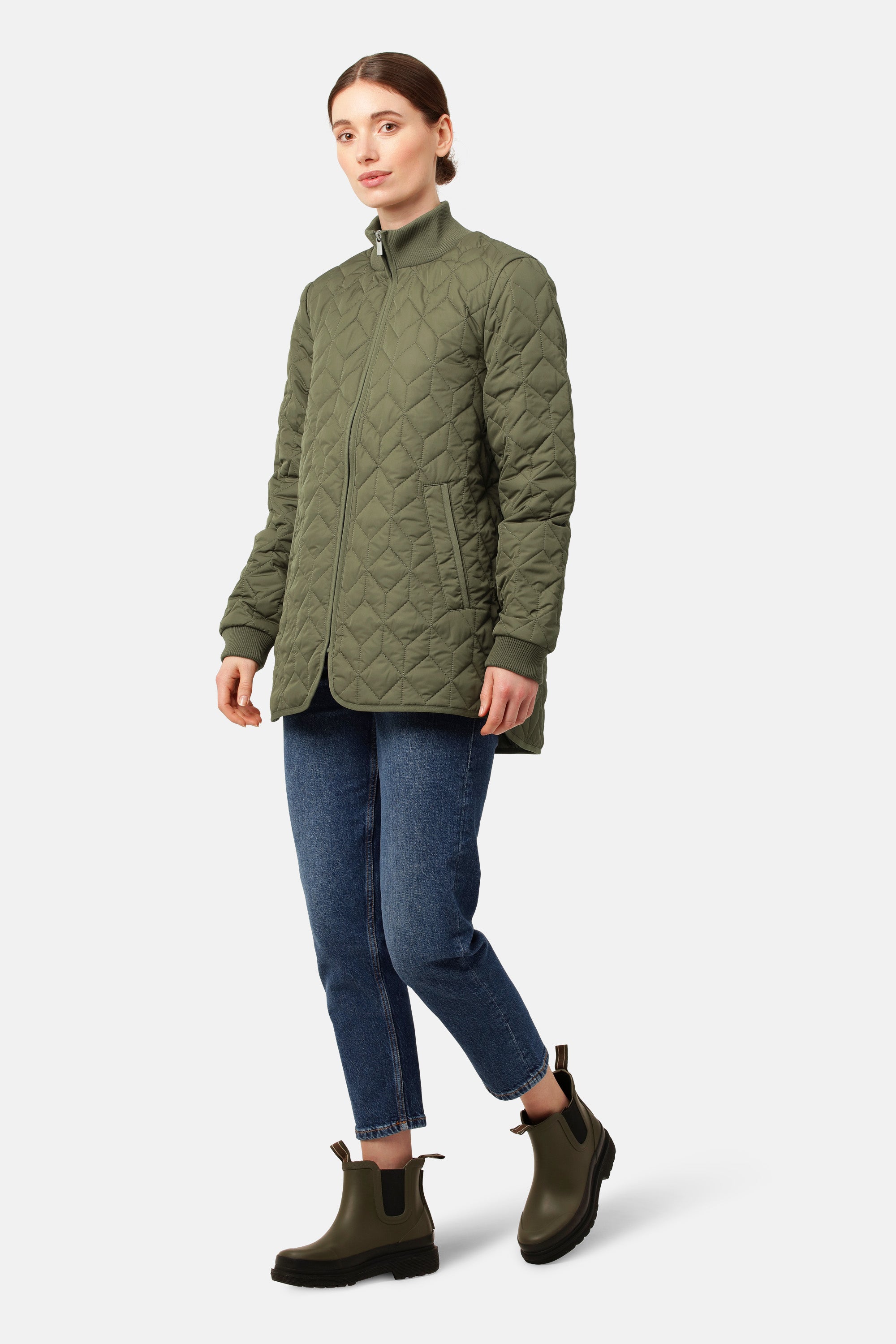 Ilse Jacobsen Hornbæk Outerwear Steppjacke Jacket 410 Army