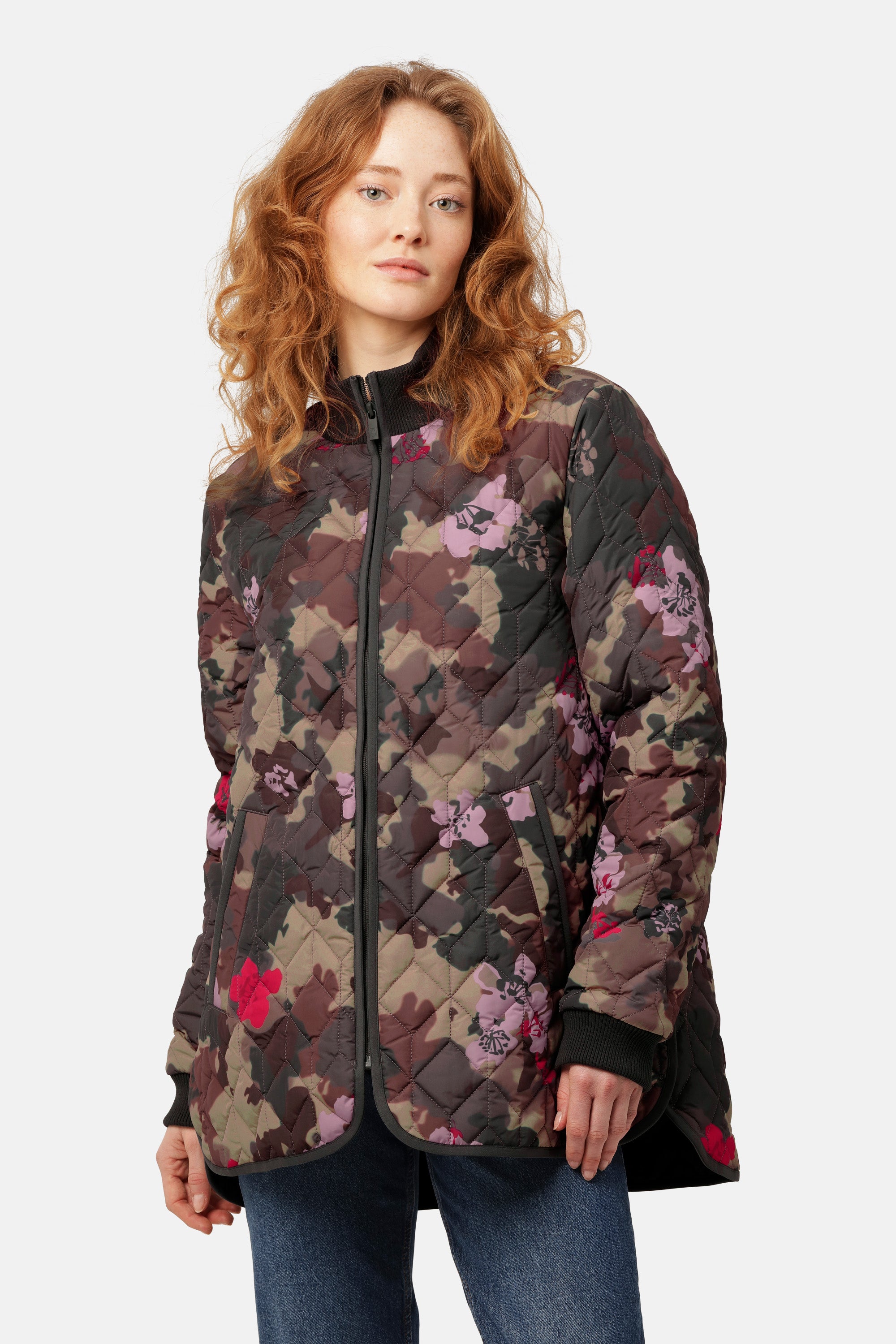 Ilse Jacobsen Hornbæk Outerwear Steppjacke Jacket 799 Floral Camo