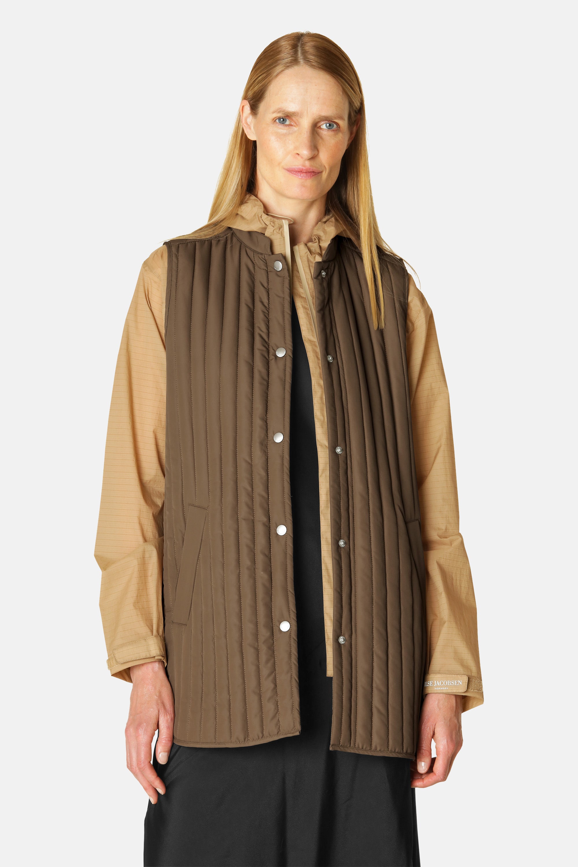 Ilse Jacobsen Hornbæk Outerwear Steppweste Vest 234 Cub Brown