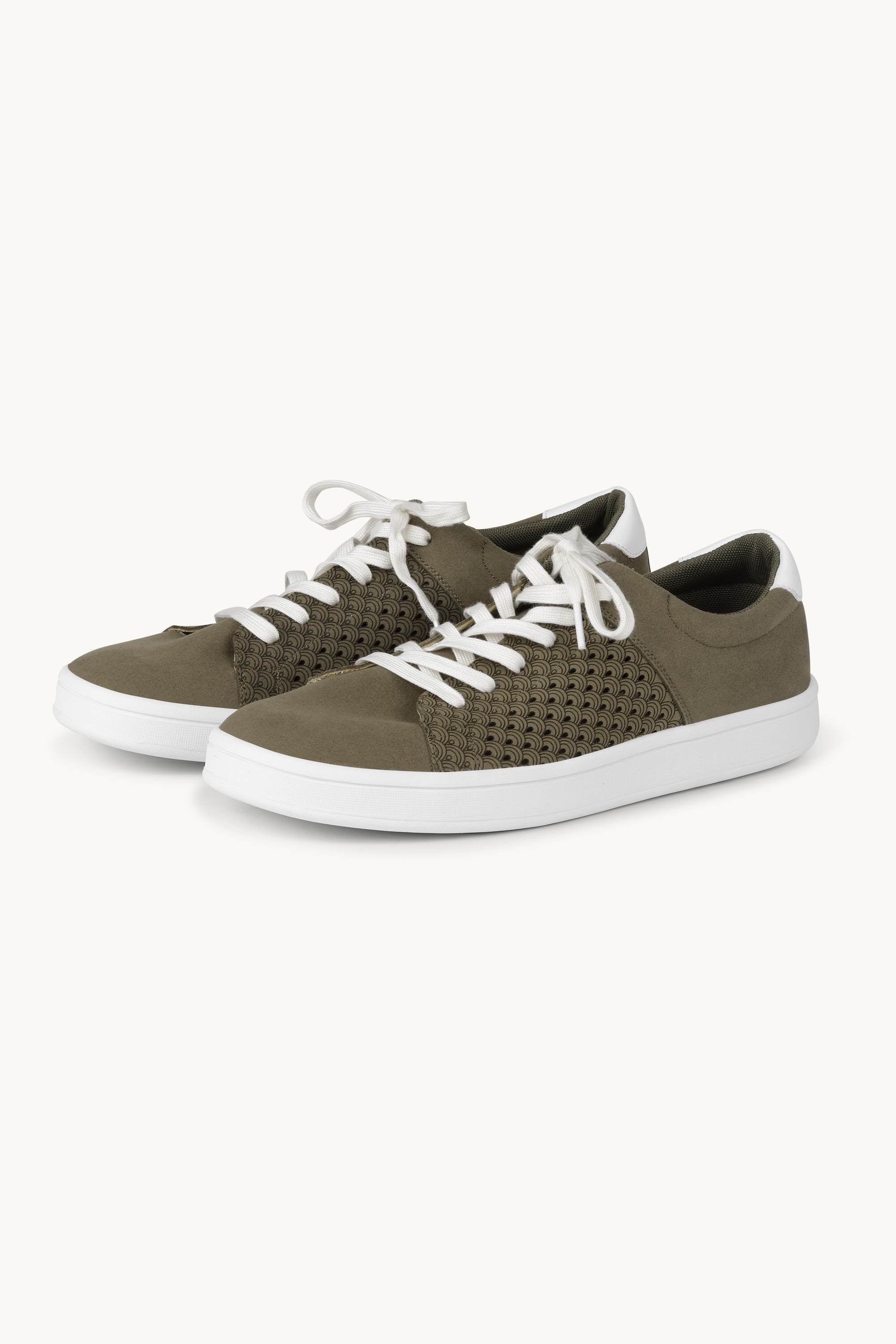 City Sneaker Herren - Deep Olive White