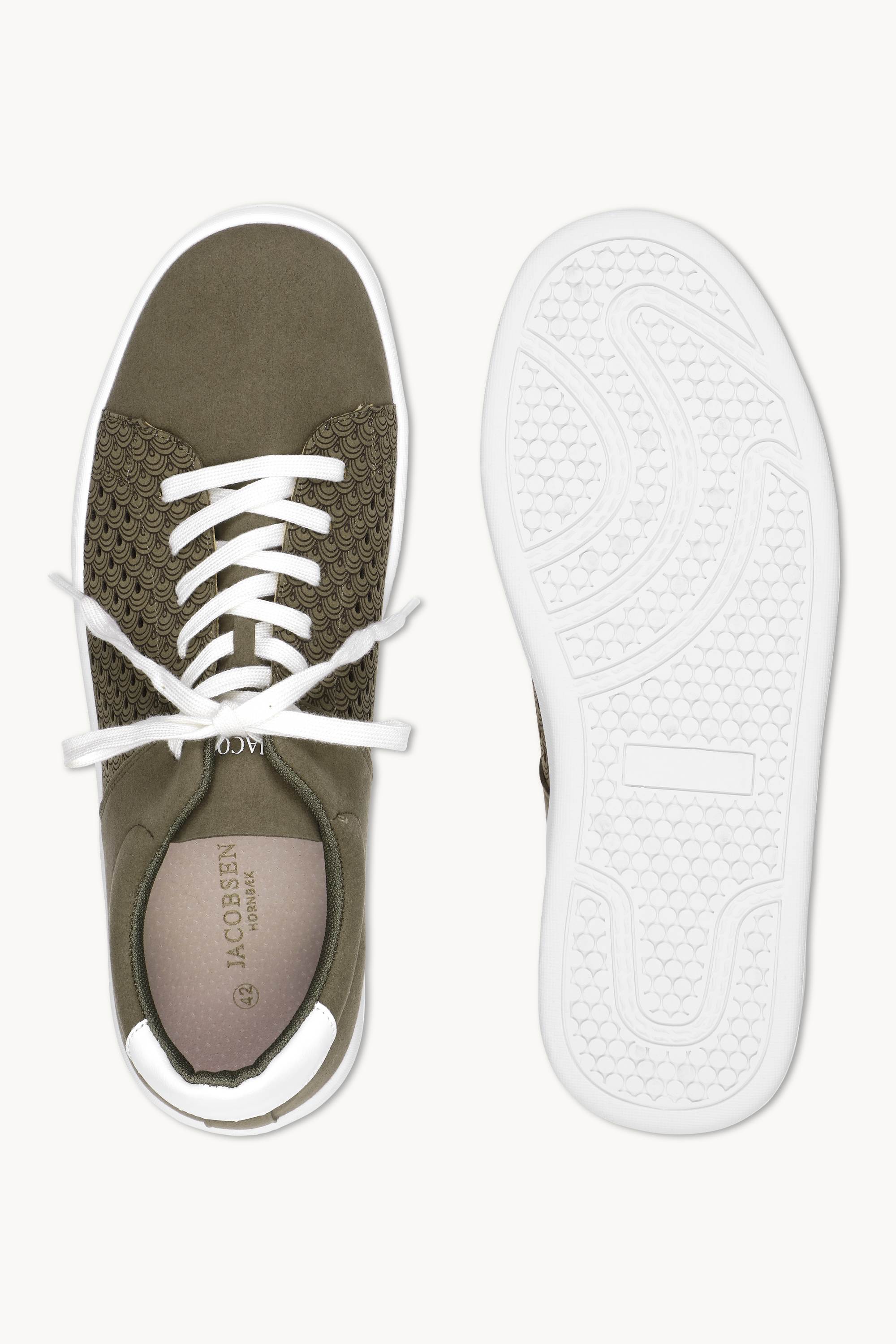 City Sneaker Herren - Deep Olive White