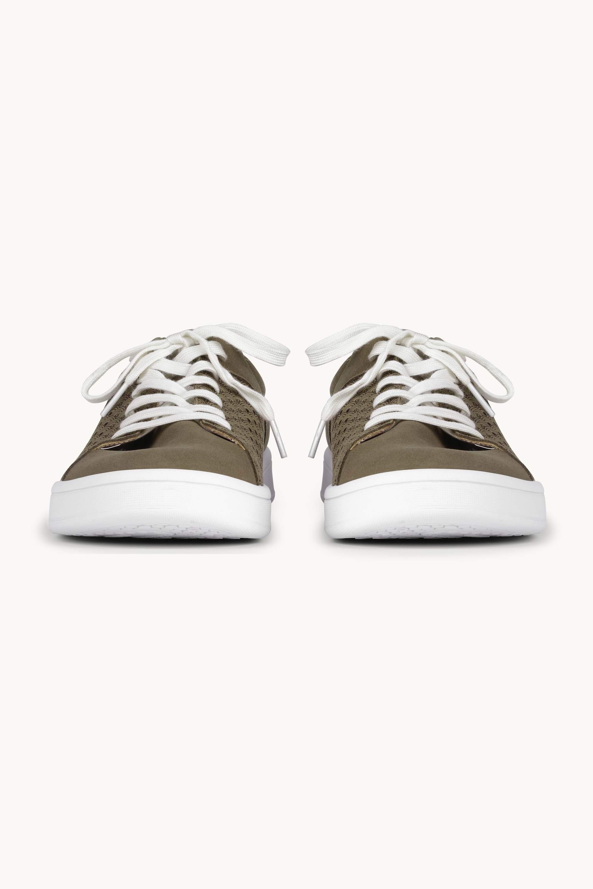 City Sneaker Herren - Deep Olive White