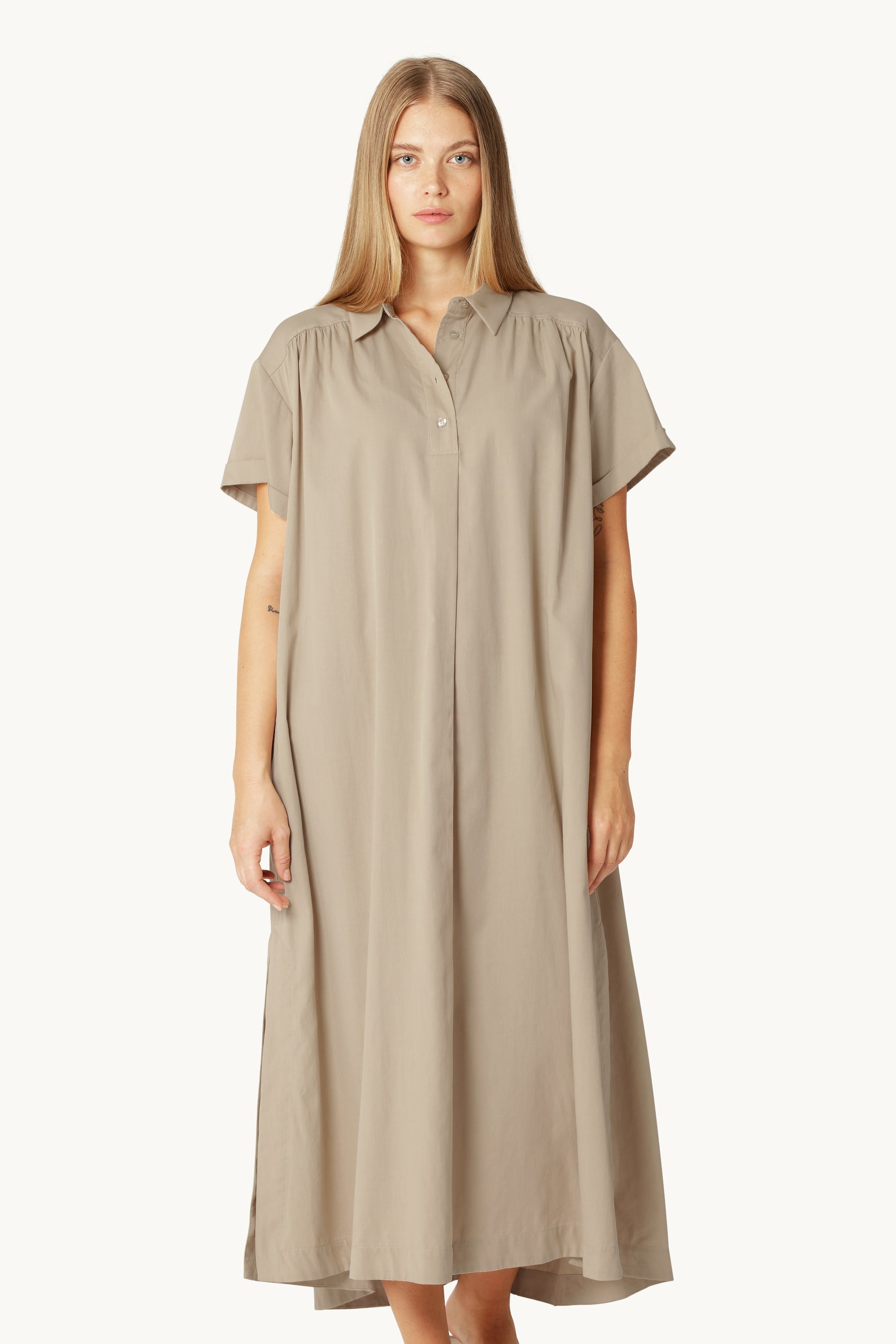 Langes Kleid A-Linie - White Pepper