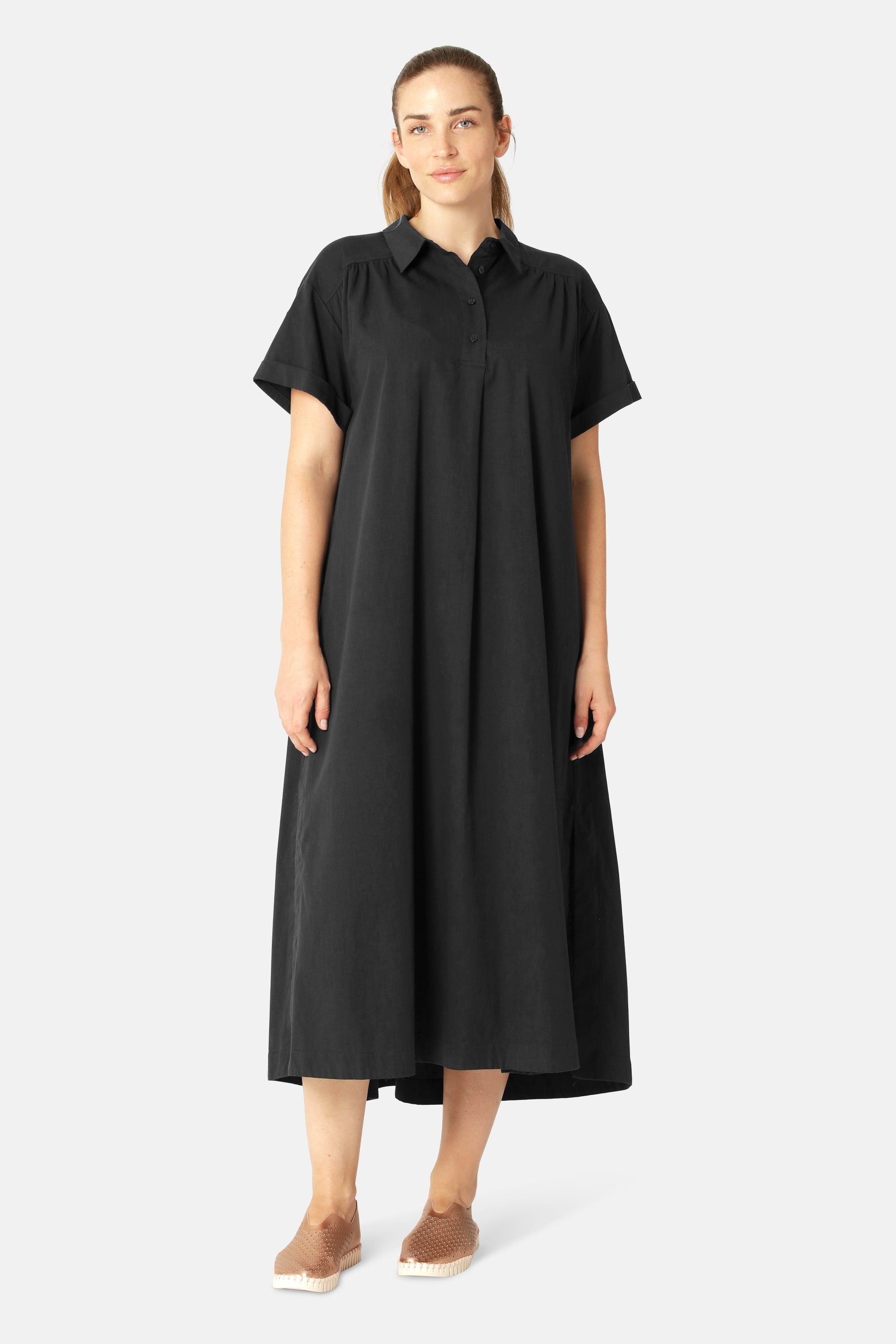 Langes Kleid A-Linie - Dark Indigo