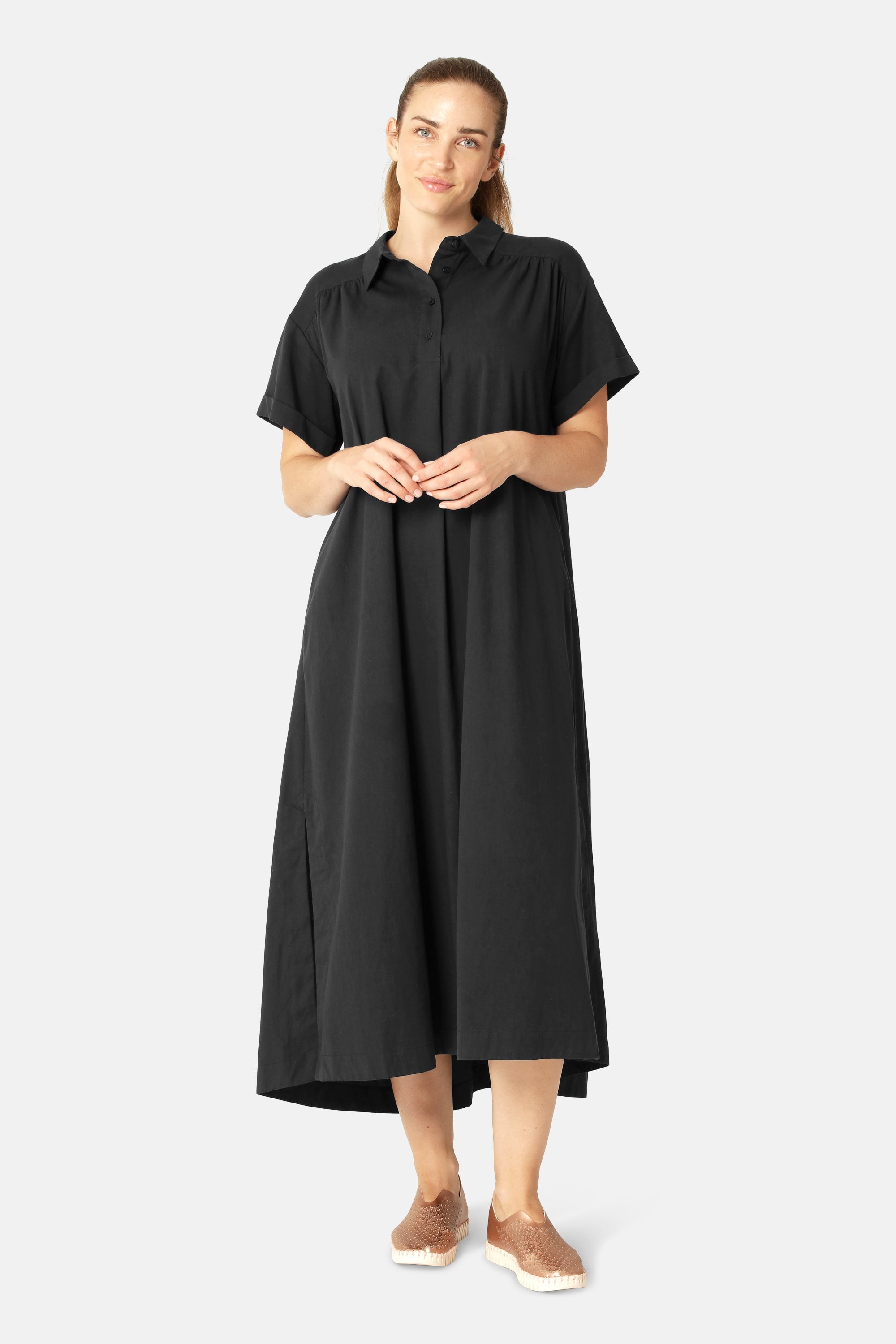 Langes Kleid A-Linie - Dark Indigo