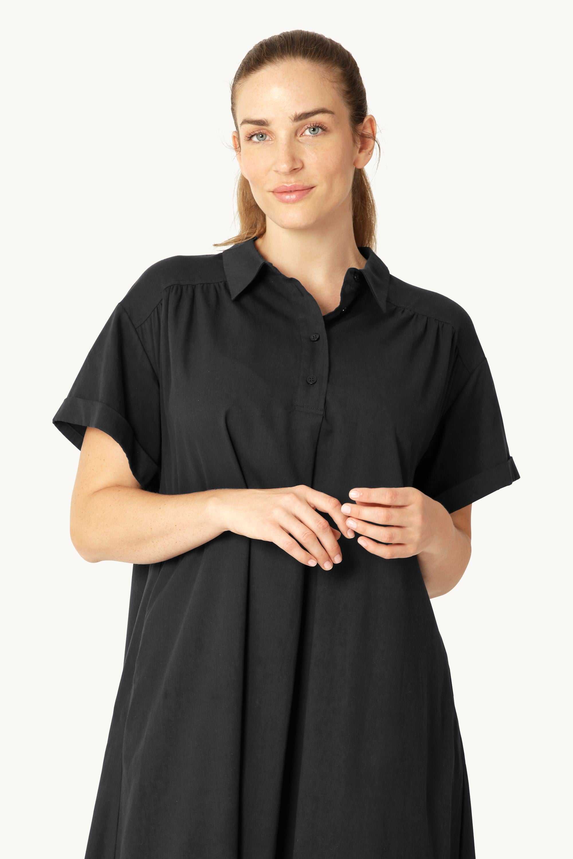 Langes Kleid A-Linie - Dark Indigo