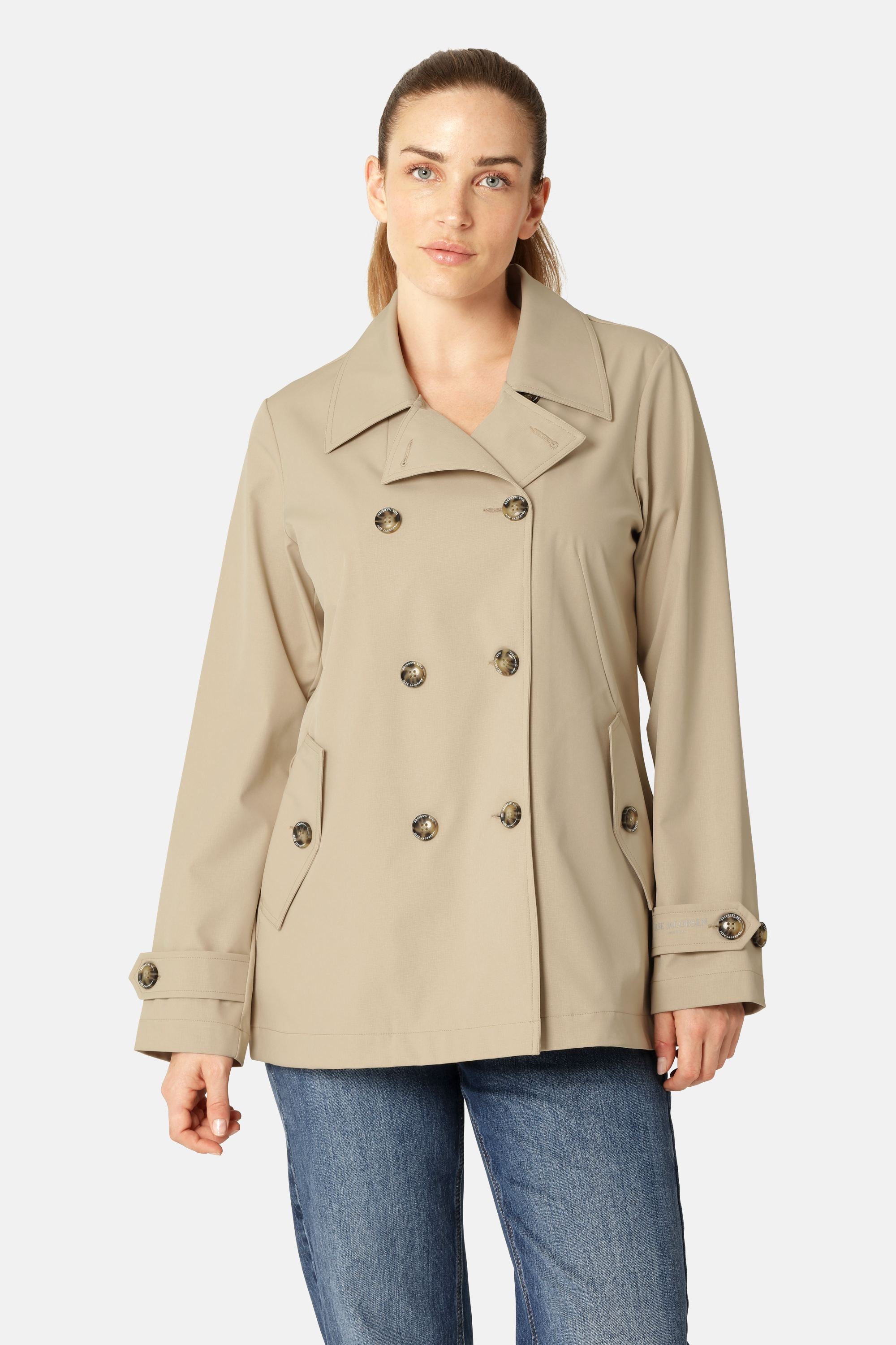 Regen Peacoat - White Pepper