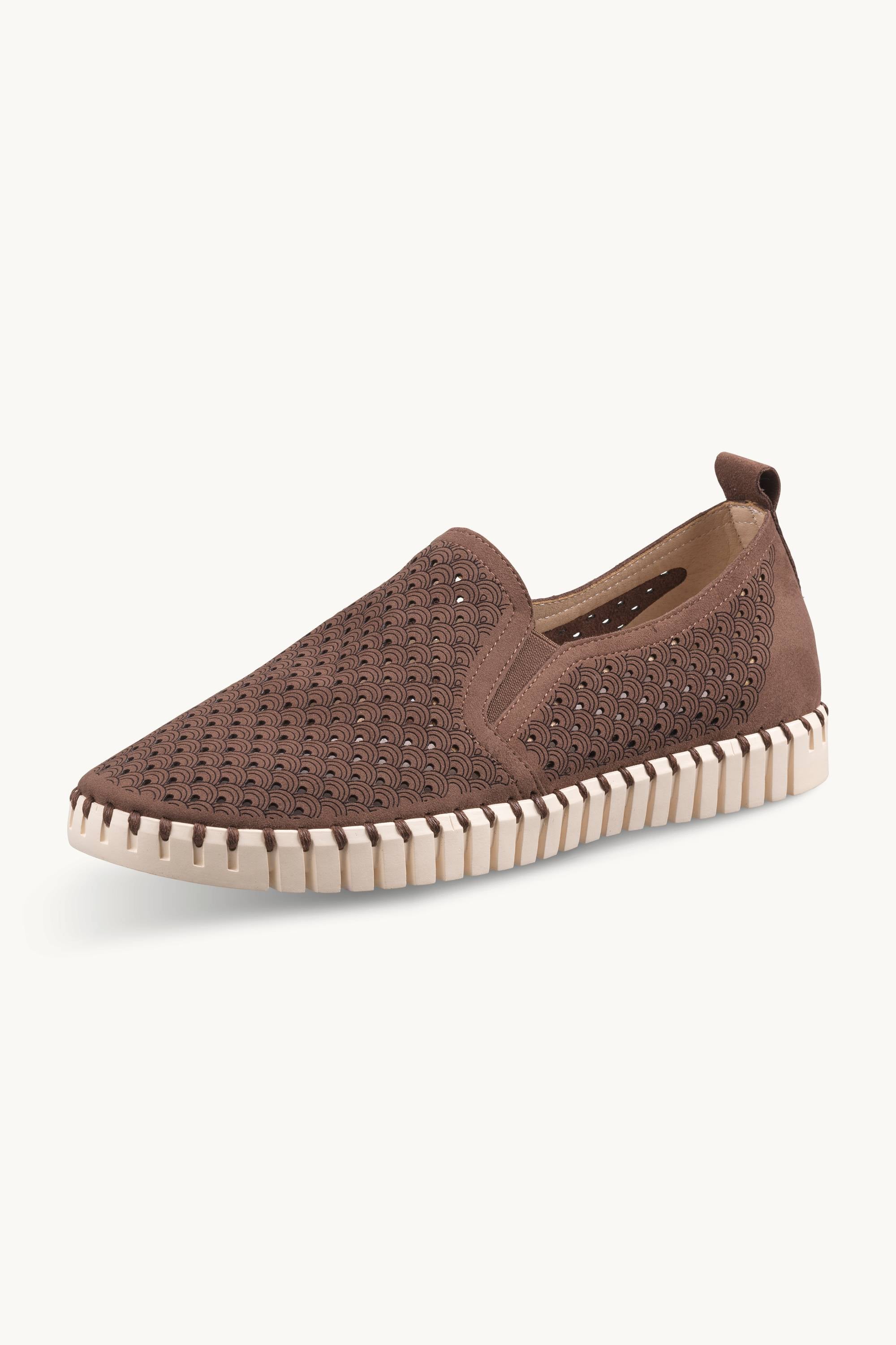 Bequeme Herrenschuhe - Brown Pearled Ivory