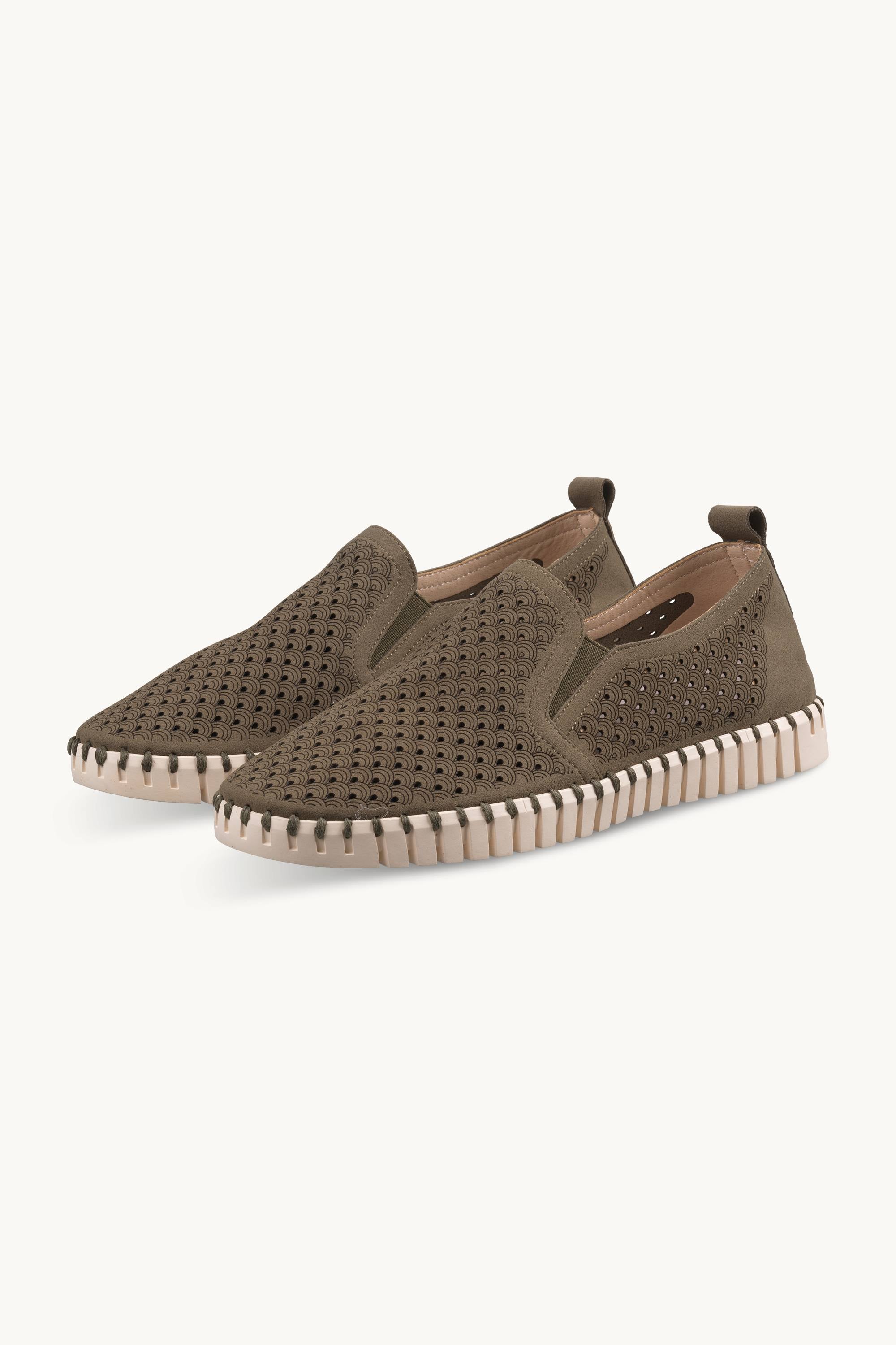 Bequeme Herrenschuhe - Deep Olive Pearled Ivory