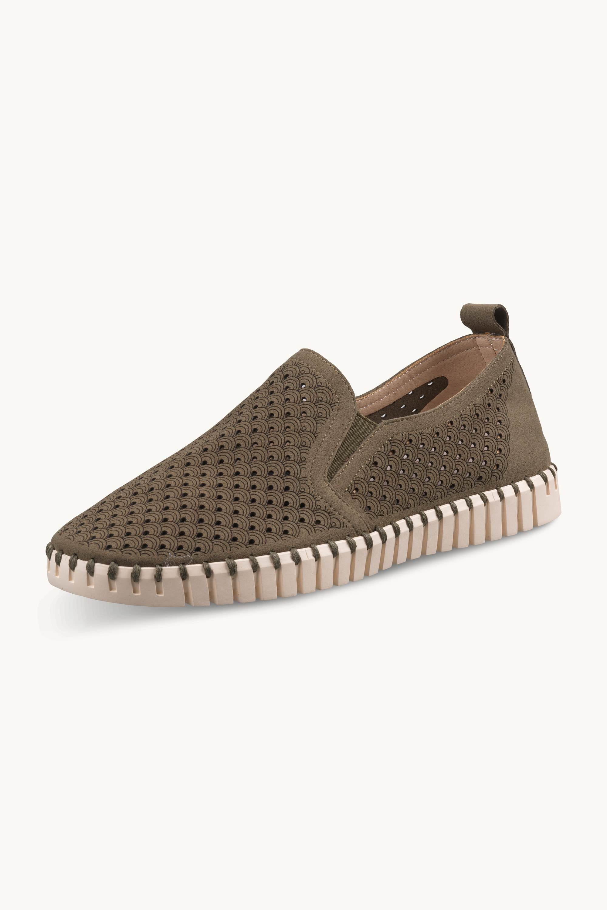 Bequeme Herrenschuhe - Deep Olive Pearled Ivory