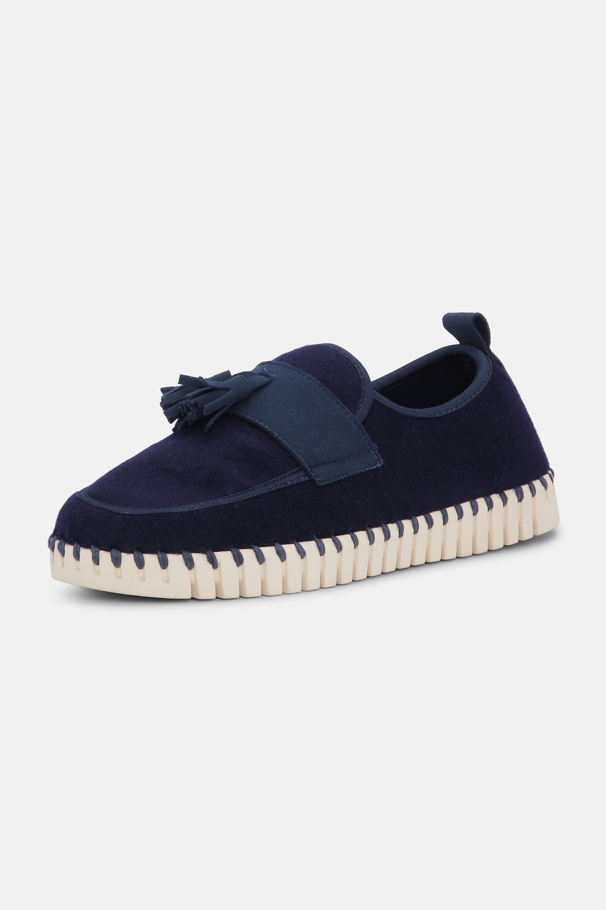 Tulip Wool Loafer - Dark Indigo Pearled Ivory