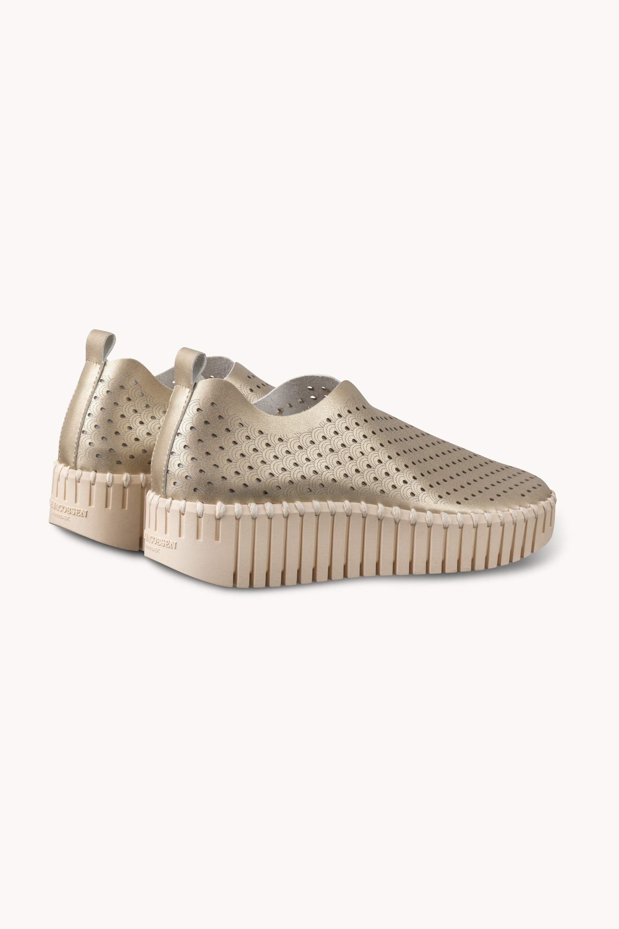 Tulip Slip-On Wedge - Platin Pearled Ivory
