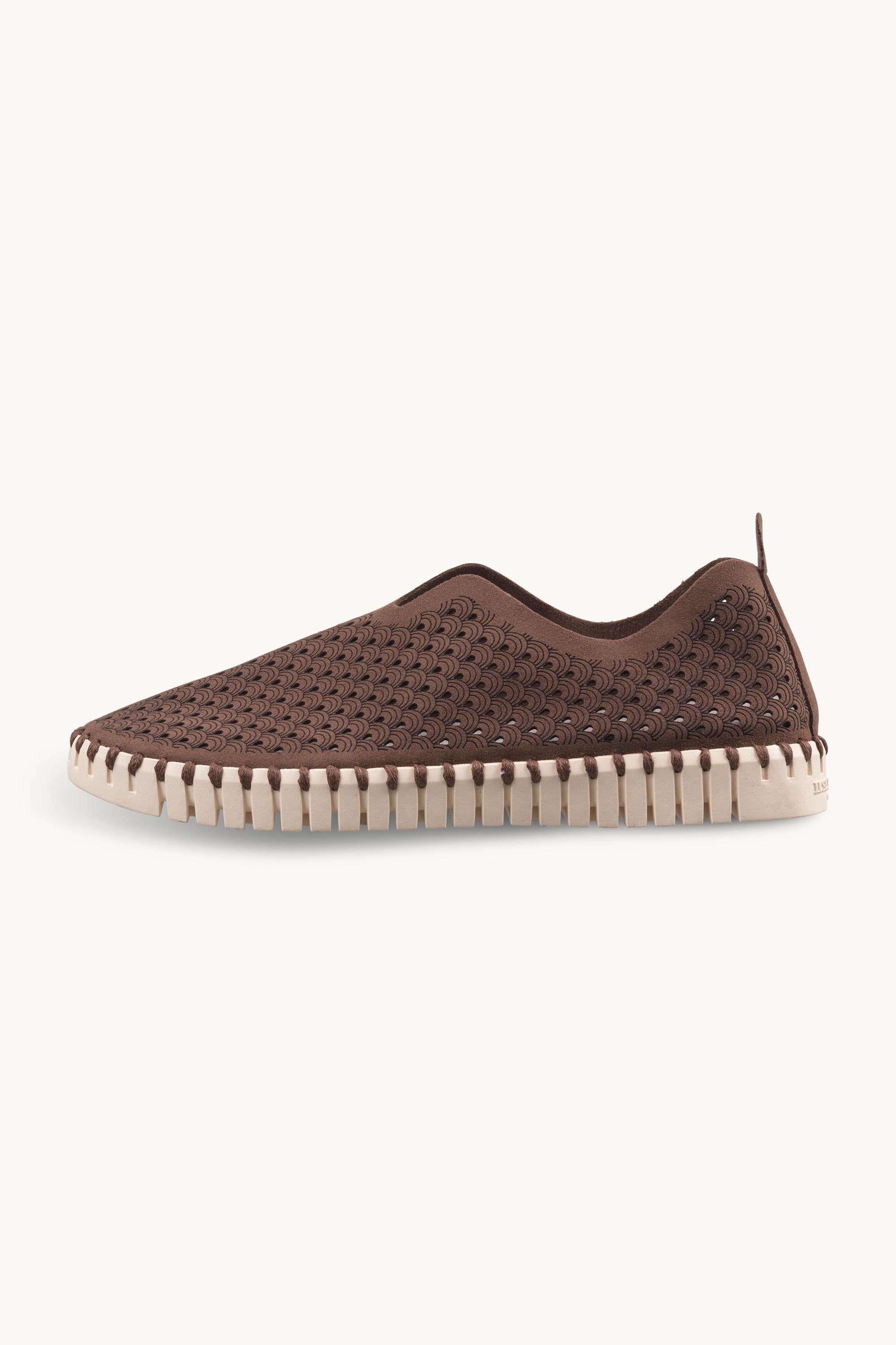 Tulip Schuh - Brown Pearled Ivory
