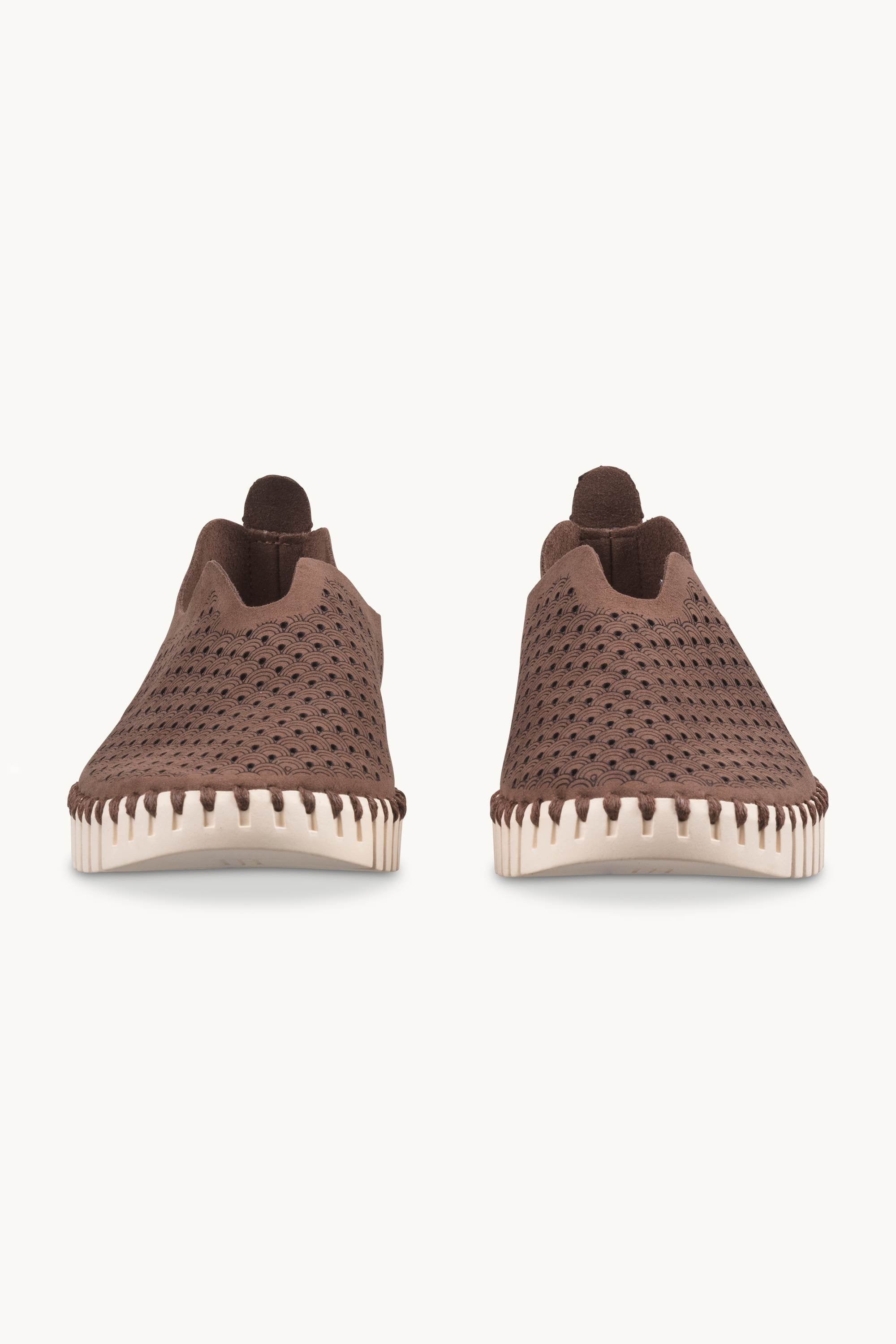 Tulip Schuh - Brown Pearled Ivory