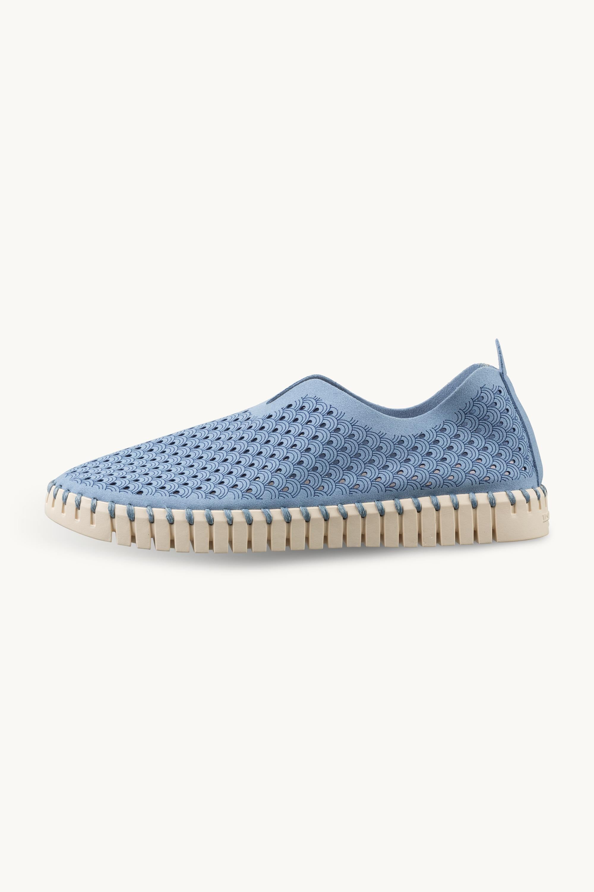 Tulip Schuh - Cornflower Pearled Ivory