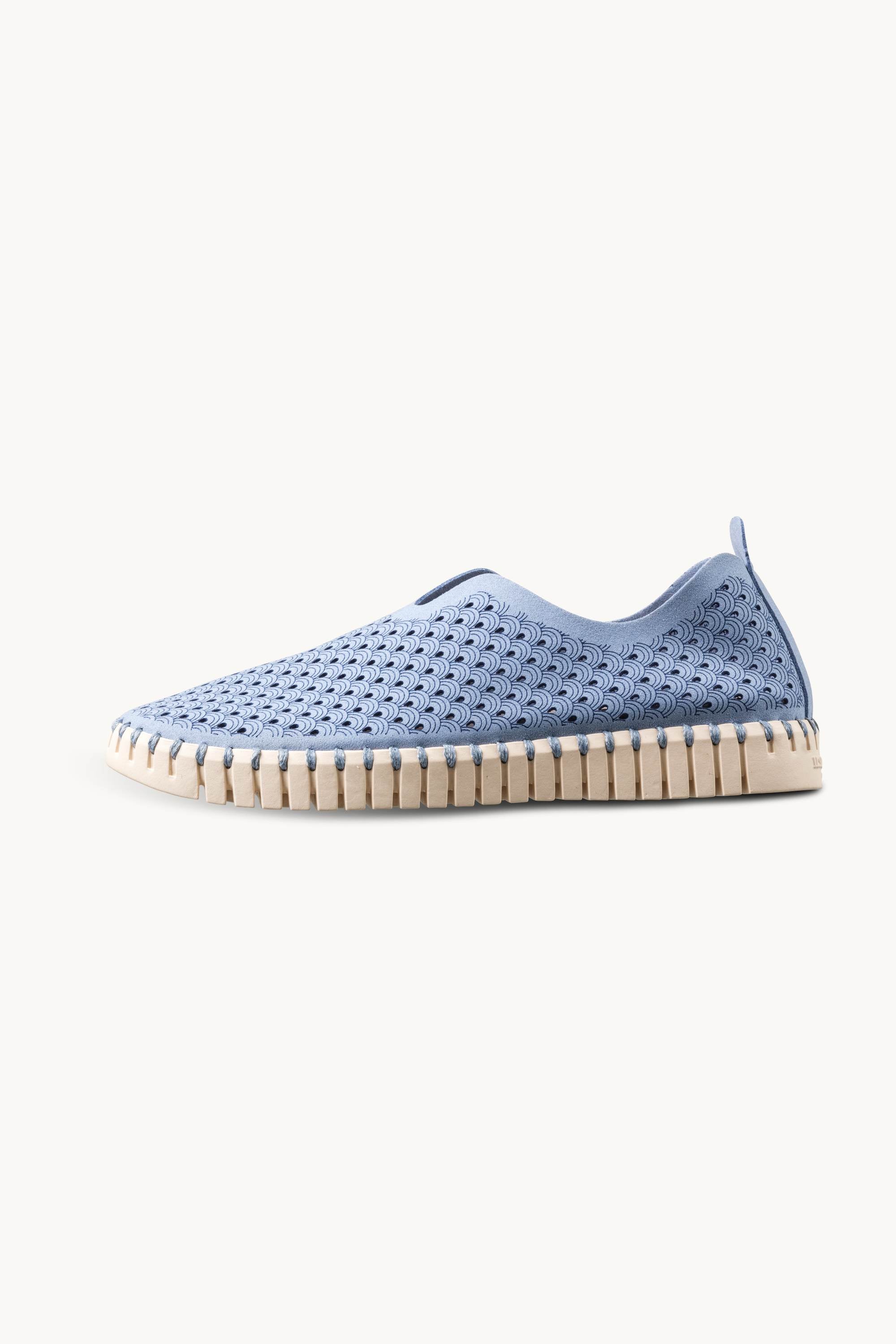 Tulip Schuh - Cornflower Pearled Ivory
