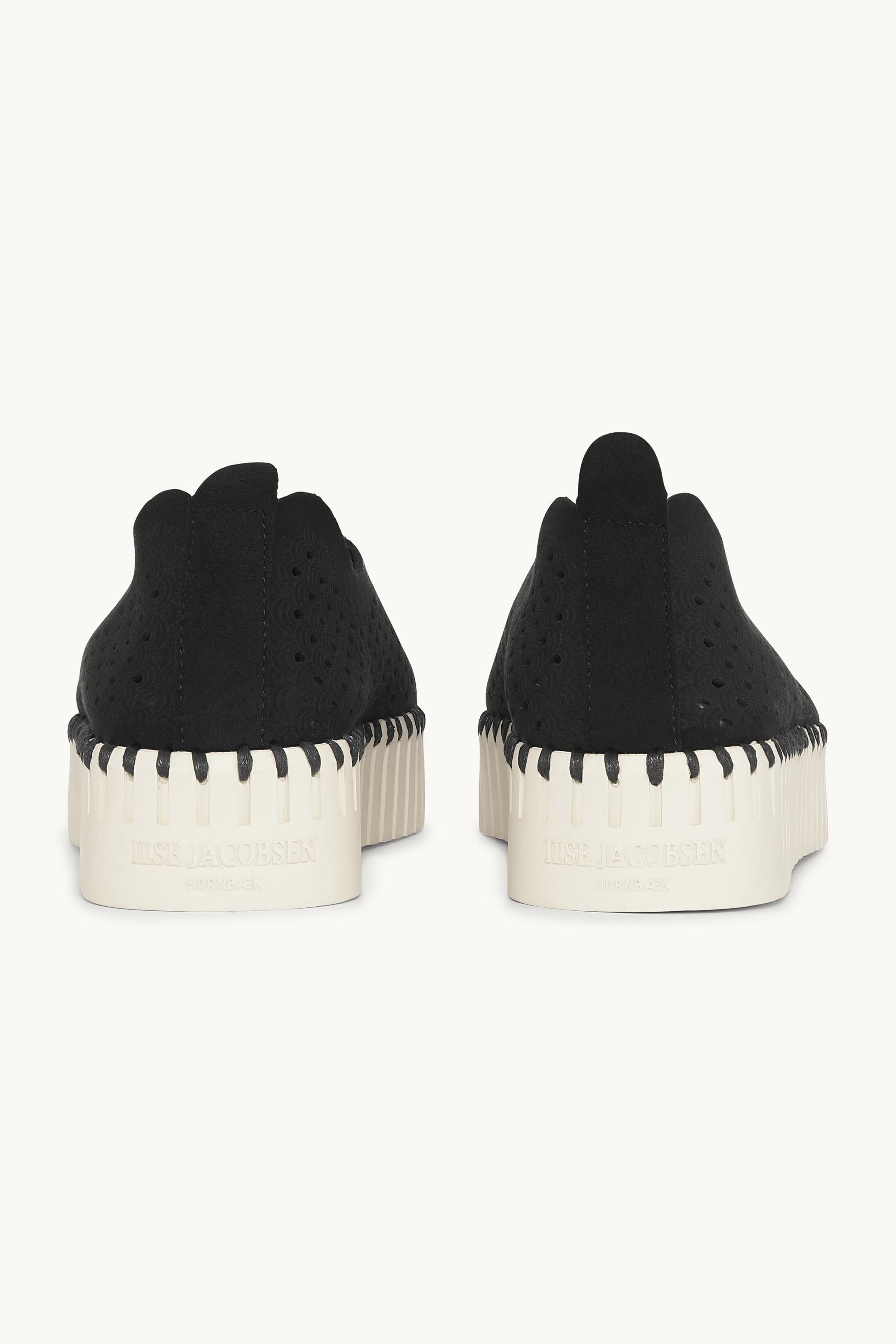 Platform Tulip Slipper - Black