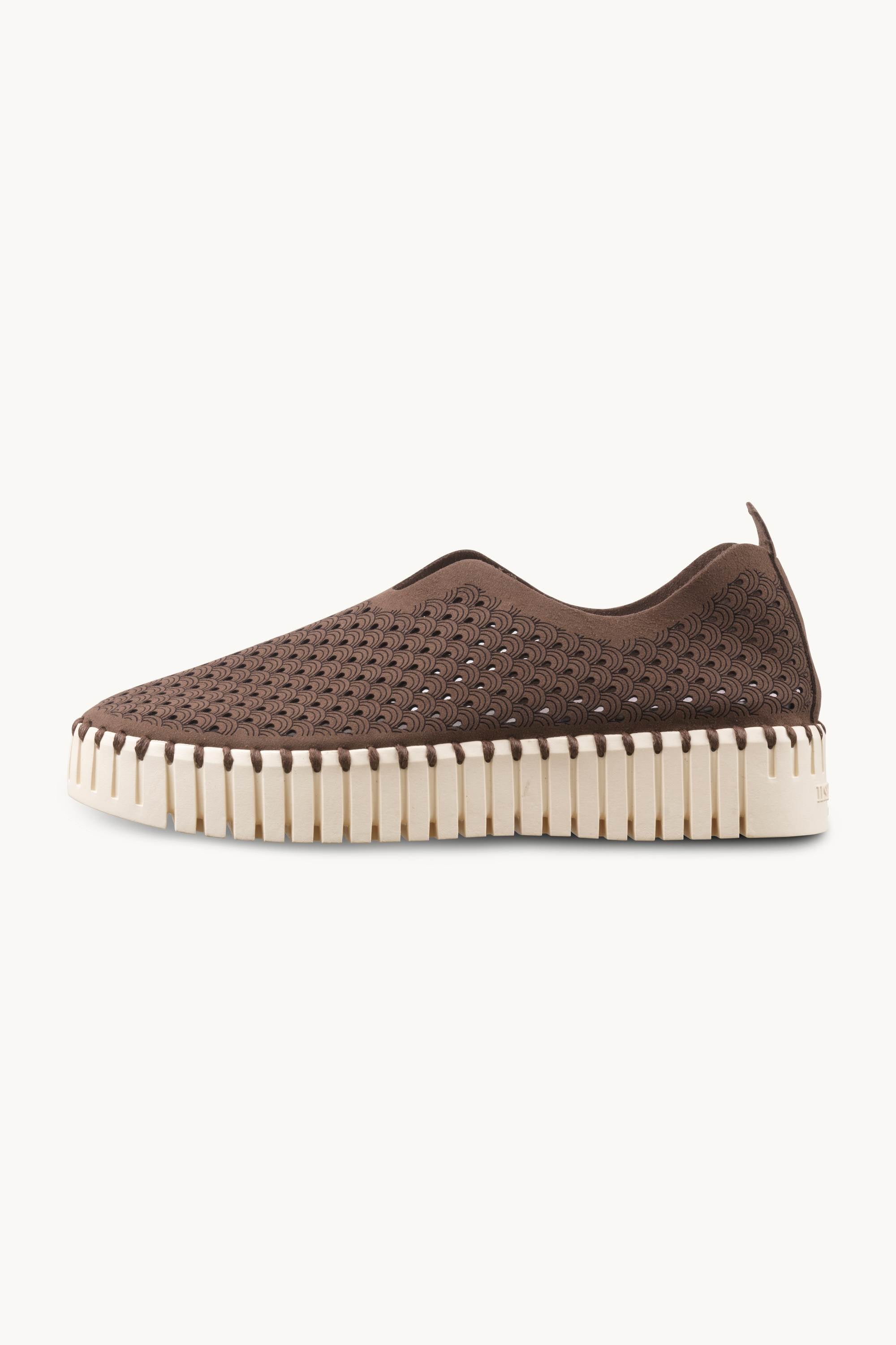 Platform Tulip Slipper - Brown Pearled Ivory