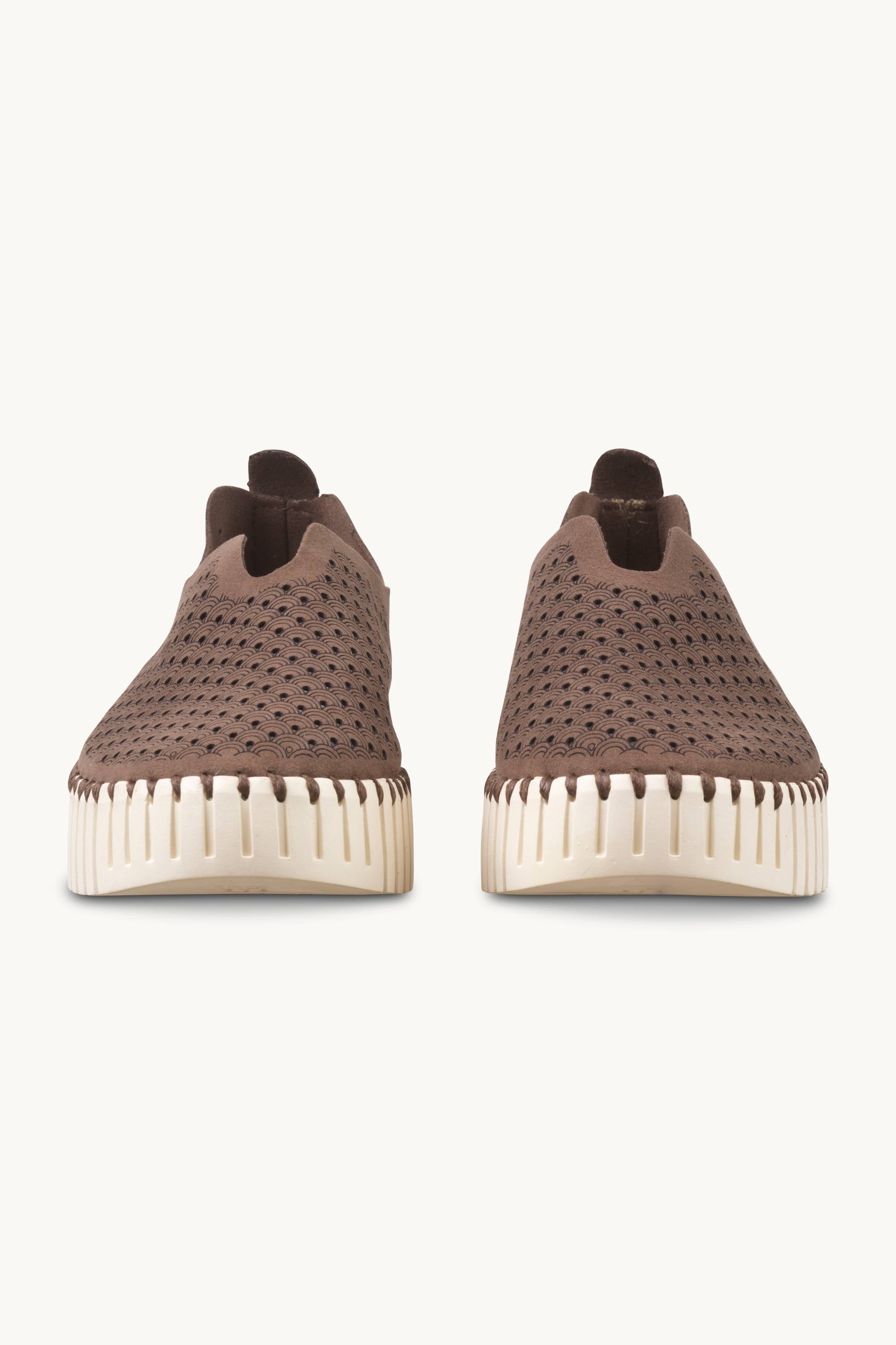 Platform Tulip Slipper - Brown Pearled Ivory