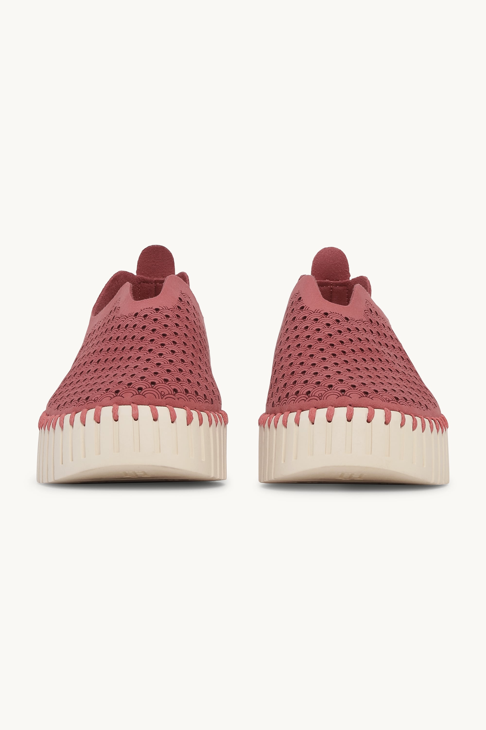Platform Tulip Slipper - Rouge Pearled Ivory