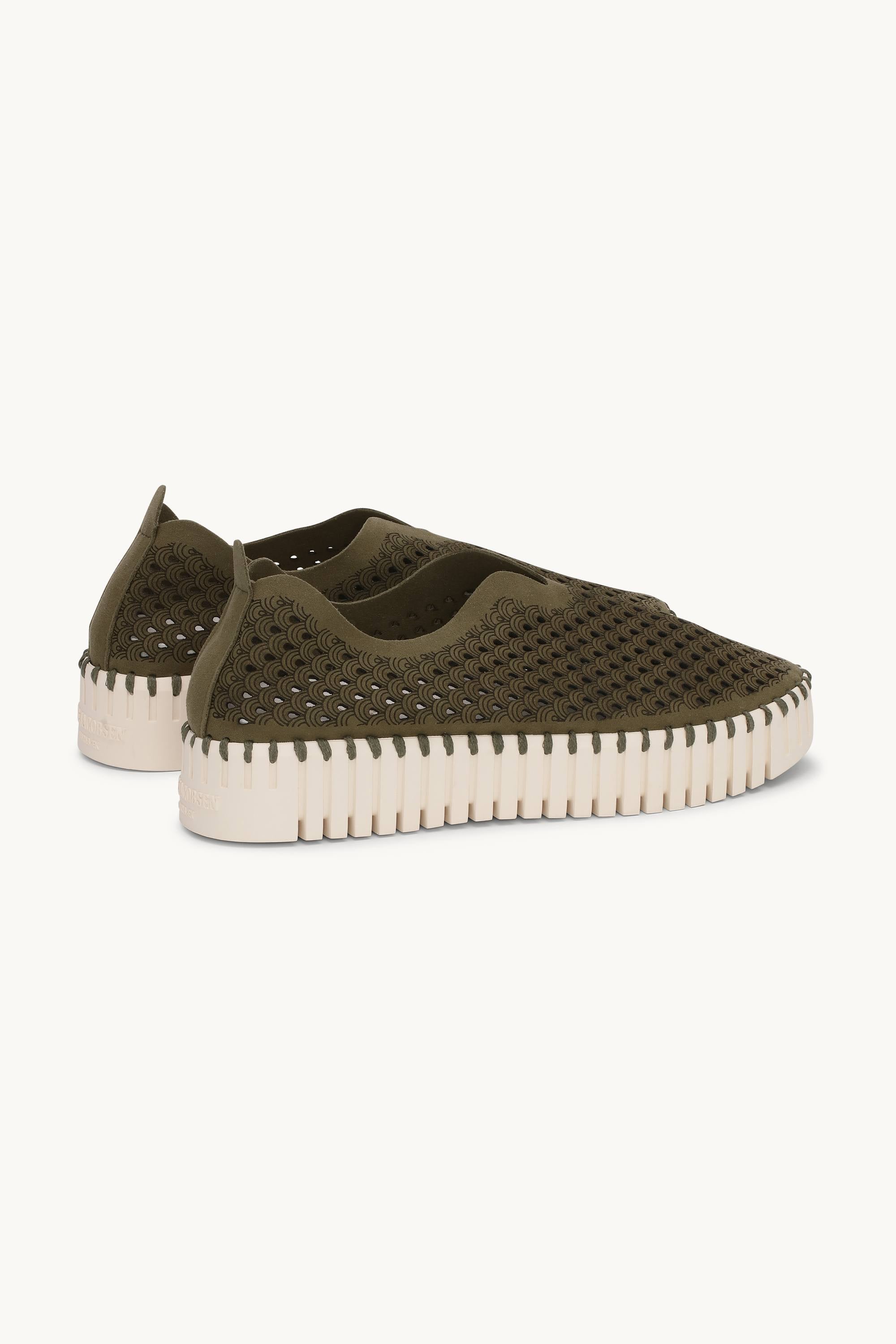 Platform Tulip Slipper - Deep Olive