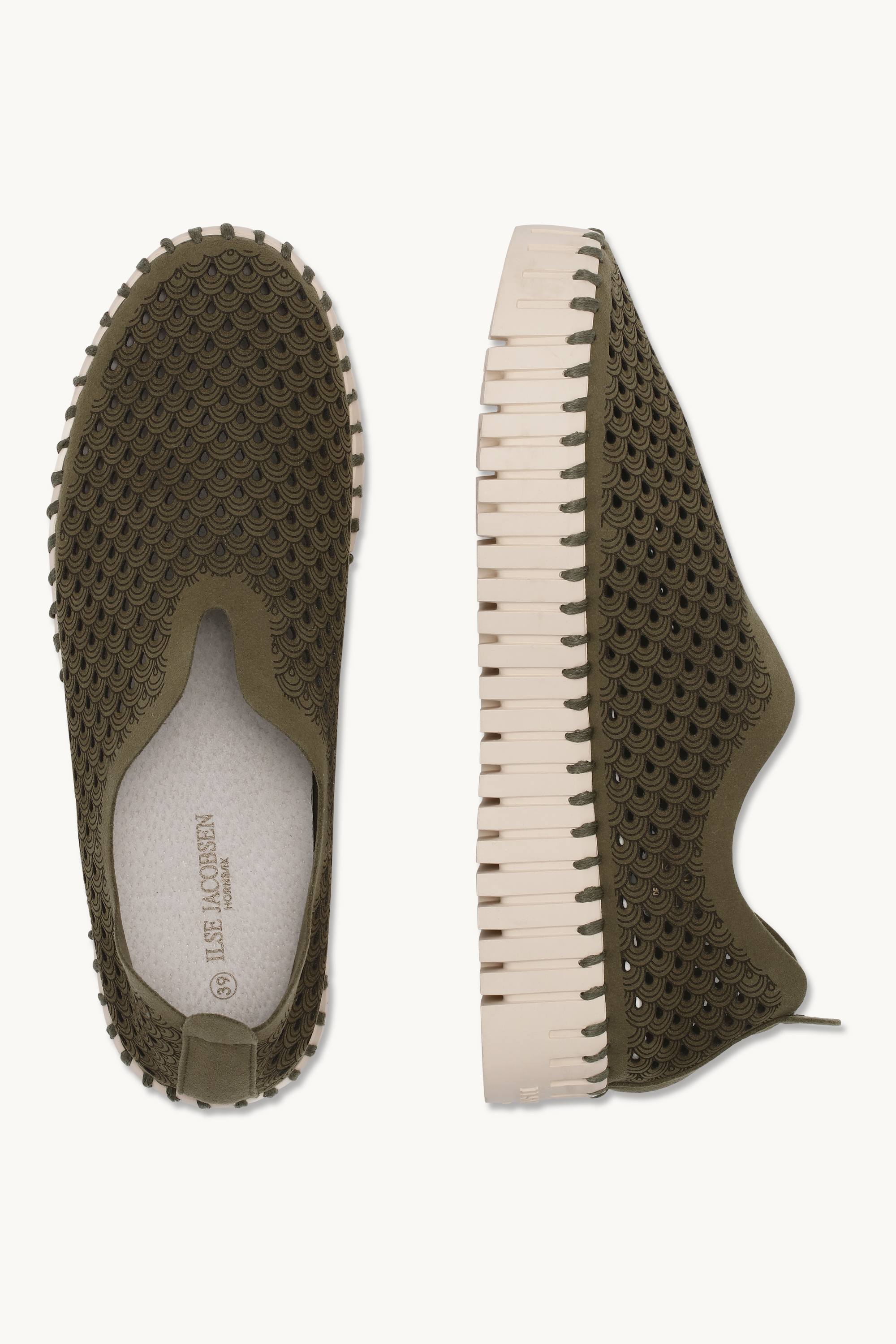 Platform Tulip Slipper - Deep Olive