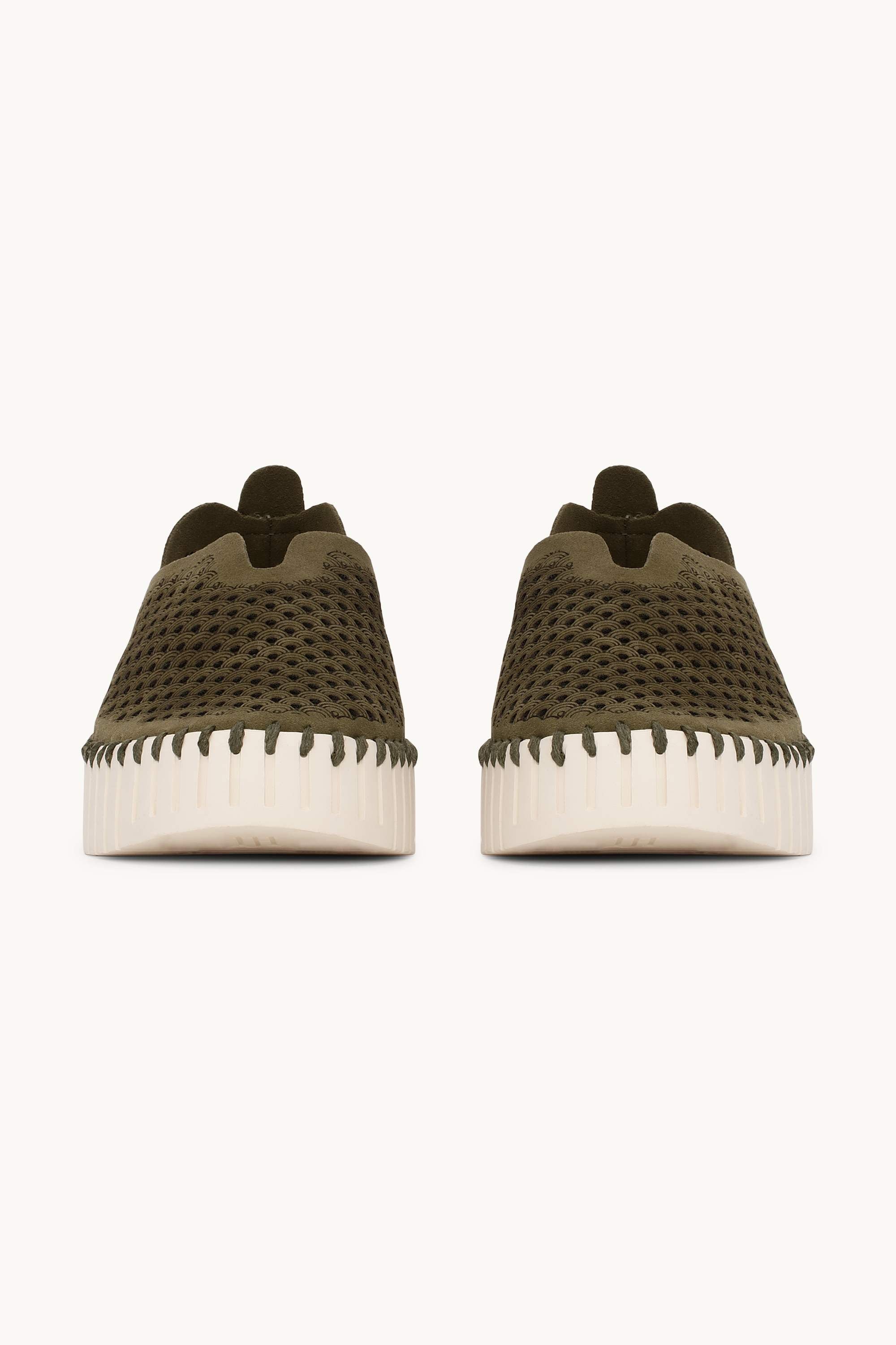 Platform Tulip Slipper - Deep Olive