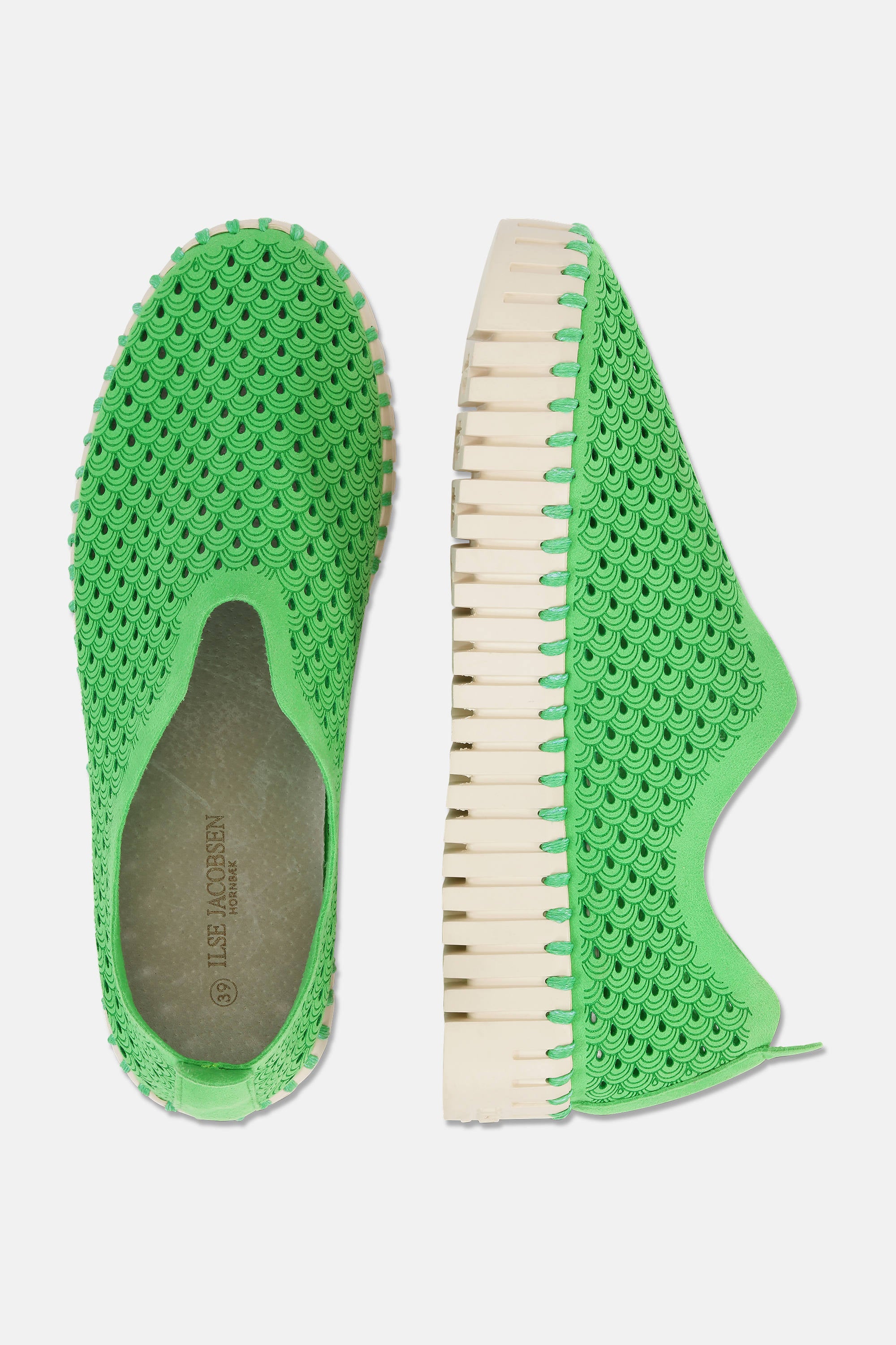 Platform Tulip Slipper - Bright Green