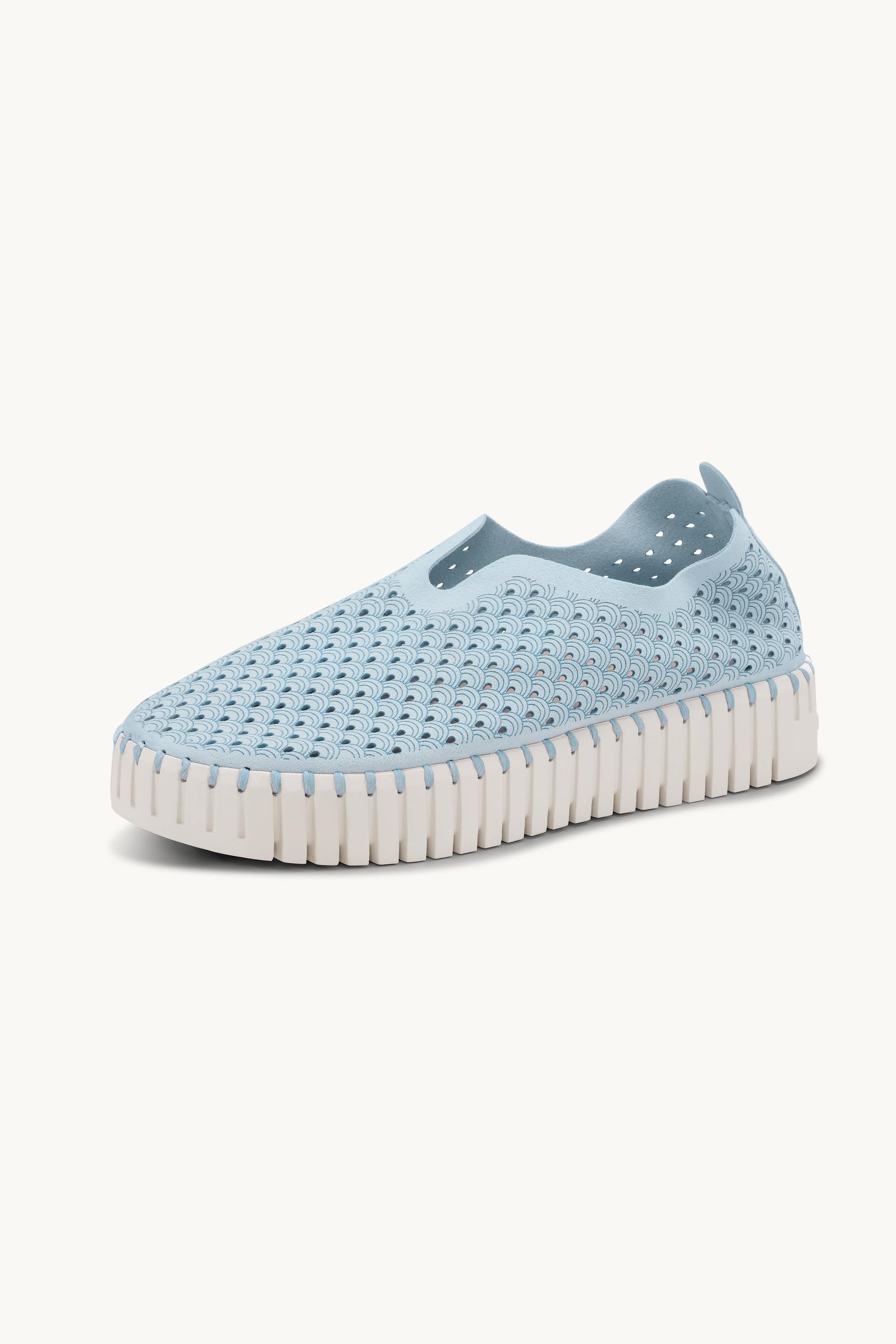 Platform Tulip Slipper - Ash Blue